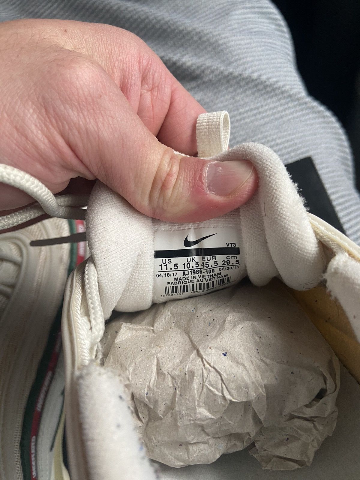 Nike × Undefeated Air Max 97 UNDFTD Size US 11.5 / EU 44-45 - 6 Thumbnail
