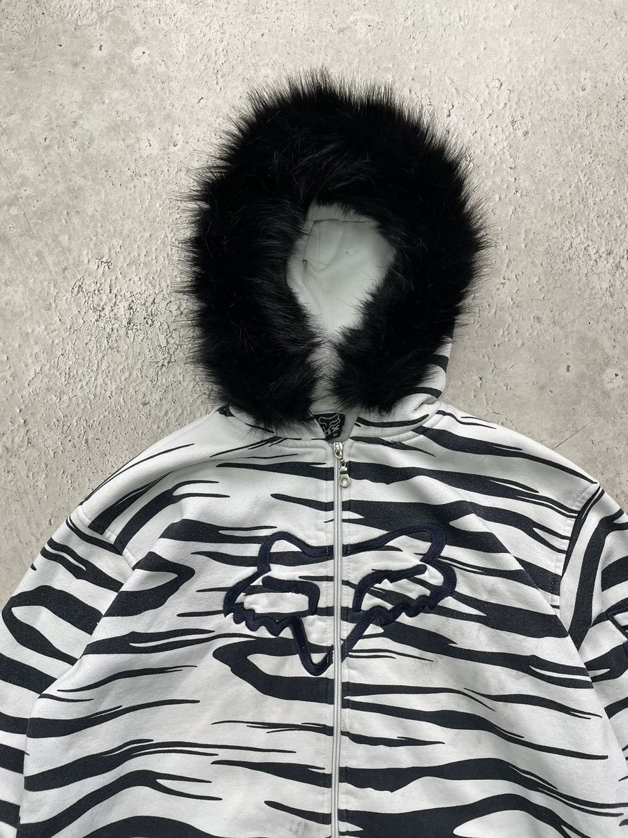 If Six Was Nine Rare fur hood Fox overprint japanese jacket hoodie y2k Size US M / EU 48-50 / 2 - 10 Thumbnail