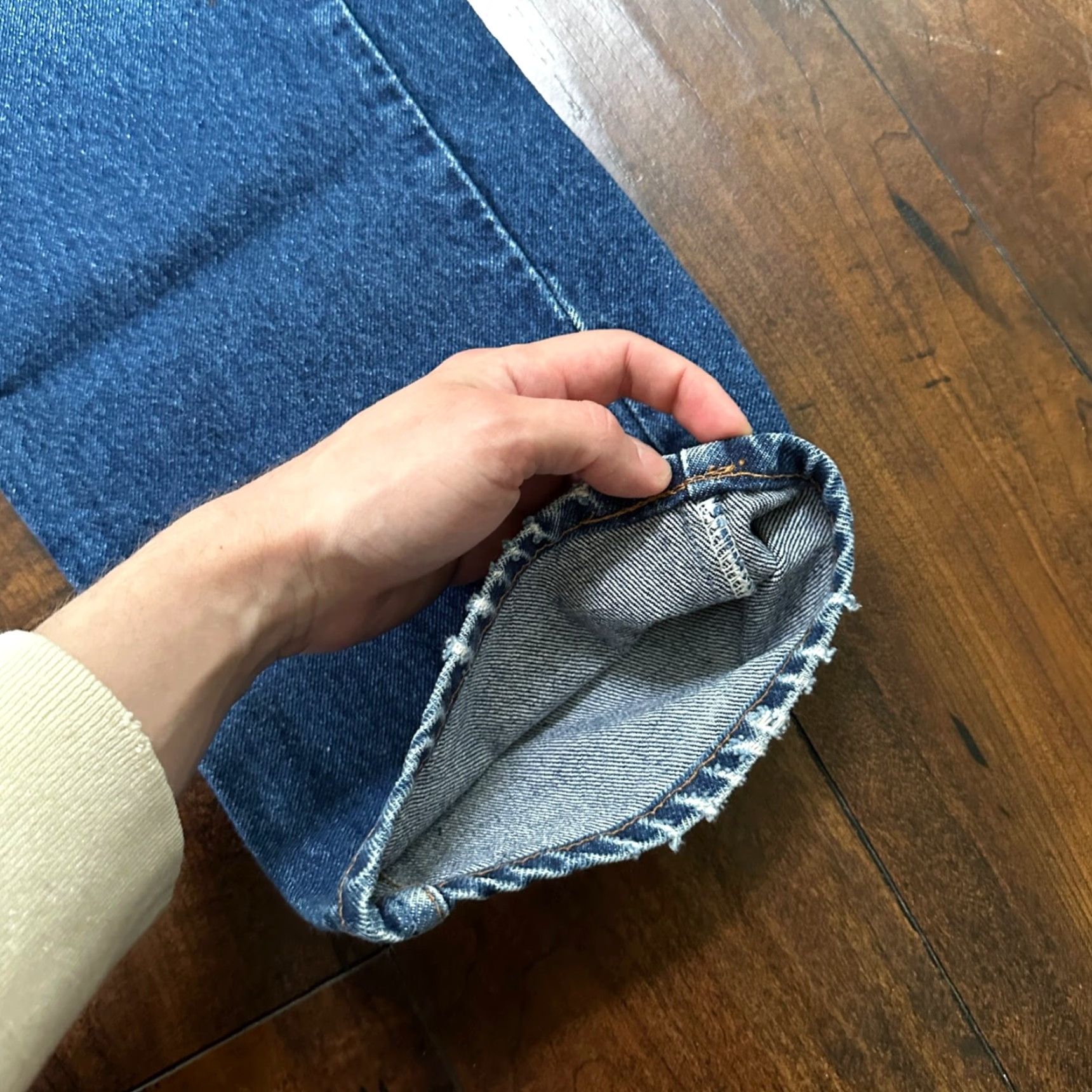 Levi's VINTAGE Levi's 505 Jeans Mens 38x30 Denim Blue 90s 5-Pocket Regular Straight 40505 Canada - (Note: remove extra hyphen?) Size US 38 / EU 54 - 4 Thumbnail