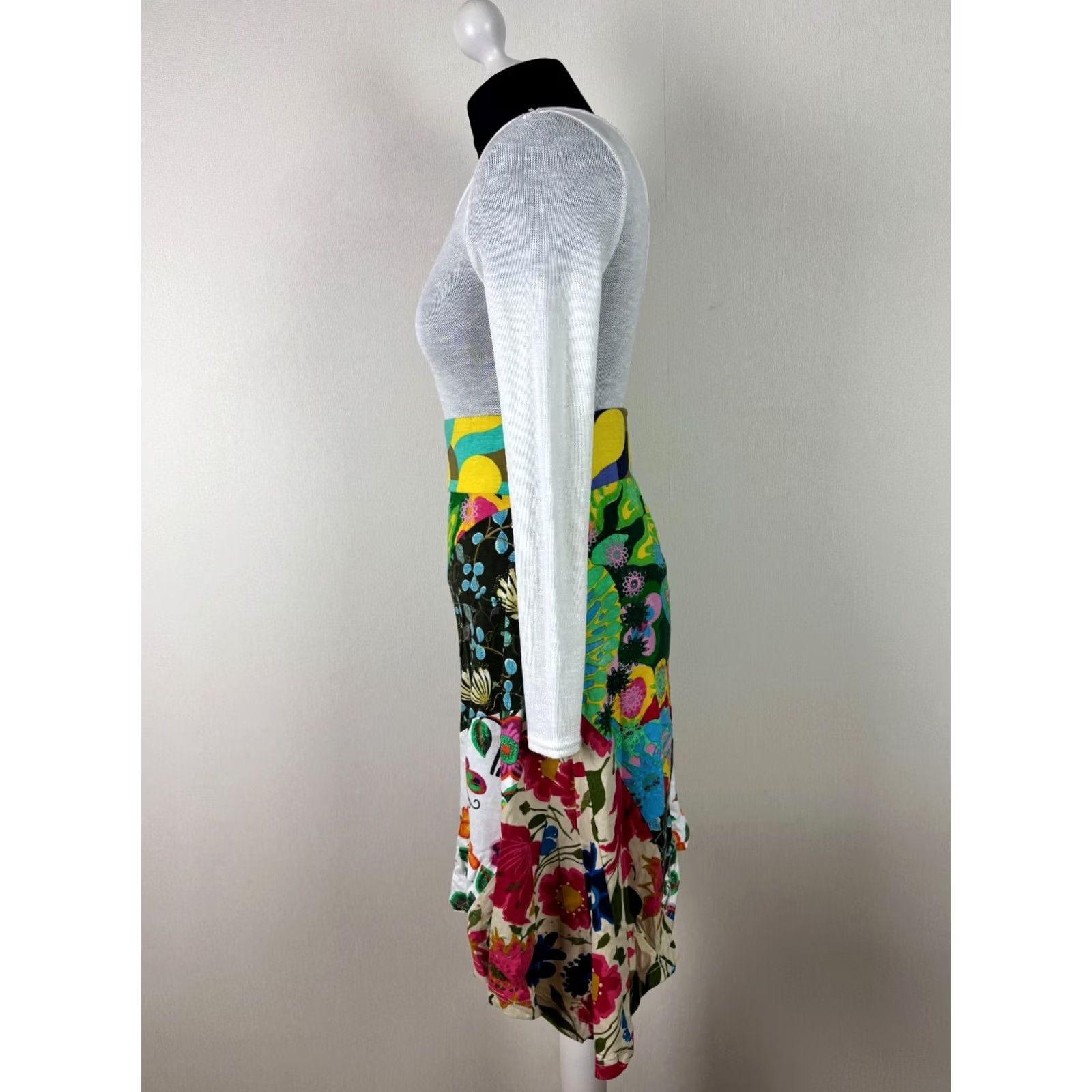 Desigual Desigual Skirt L Womens Knee Length Multicoloured Cotton Version/Desigual Skirt L Womens Knee Length Multicoloured Cotton Size 36" / US 14 / IT 50 - 3 Thumbnail