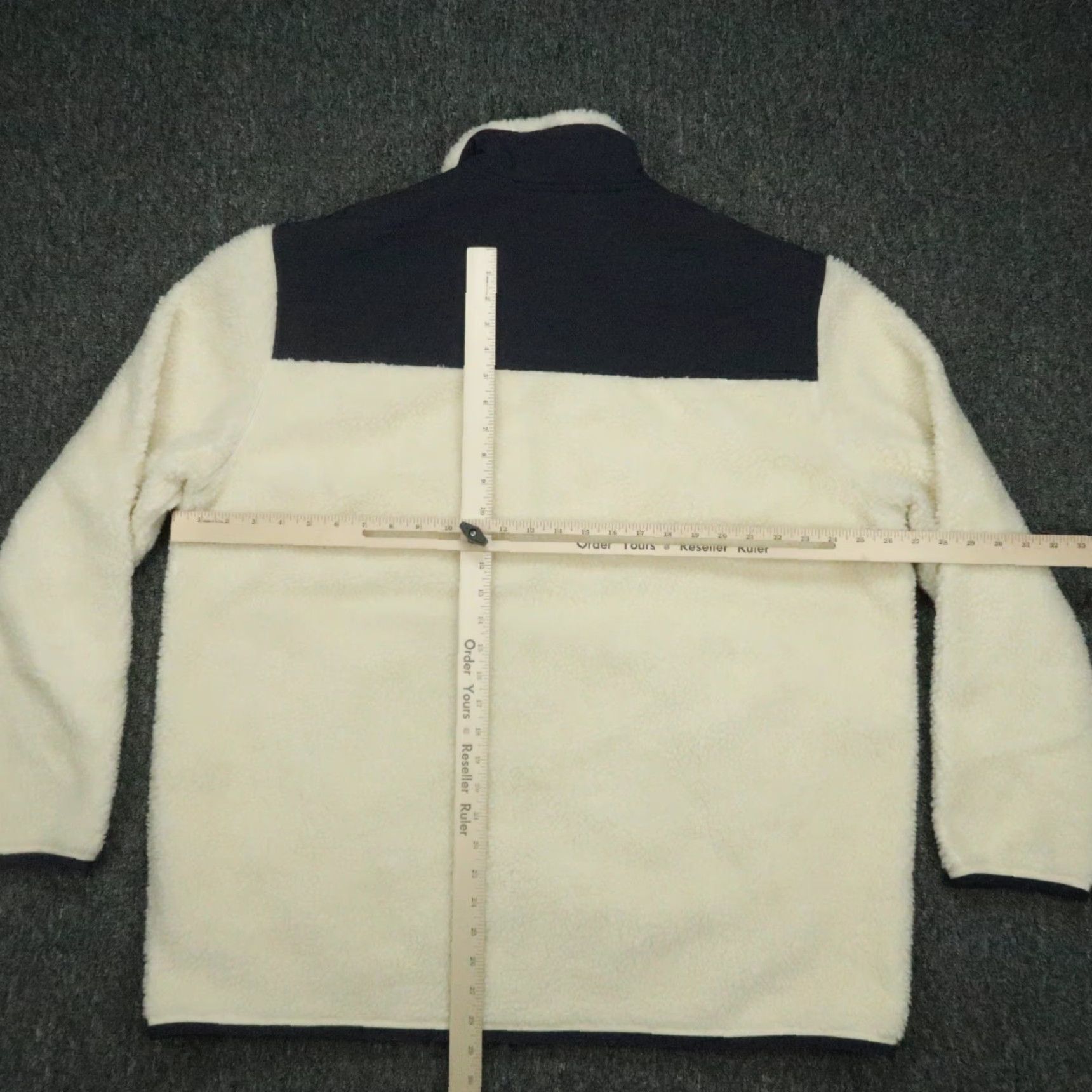 Polo Ralph Lauren VINTAGE Polo Ralph Lauren Jacket Mens XXL Cream Blue Hybrid Fleece High Pile Full Zip Size US XXL / EU 58 / 5 - 7 Thumbnail