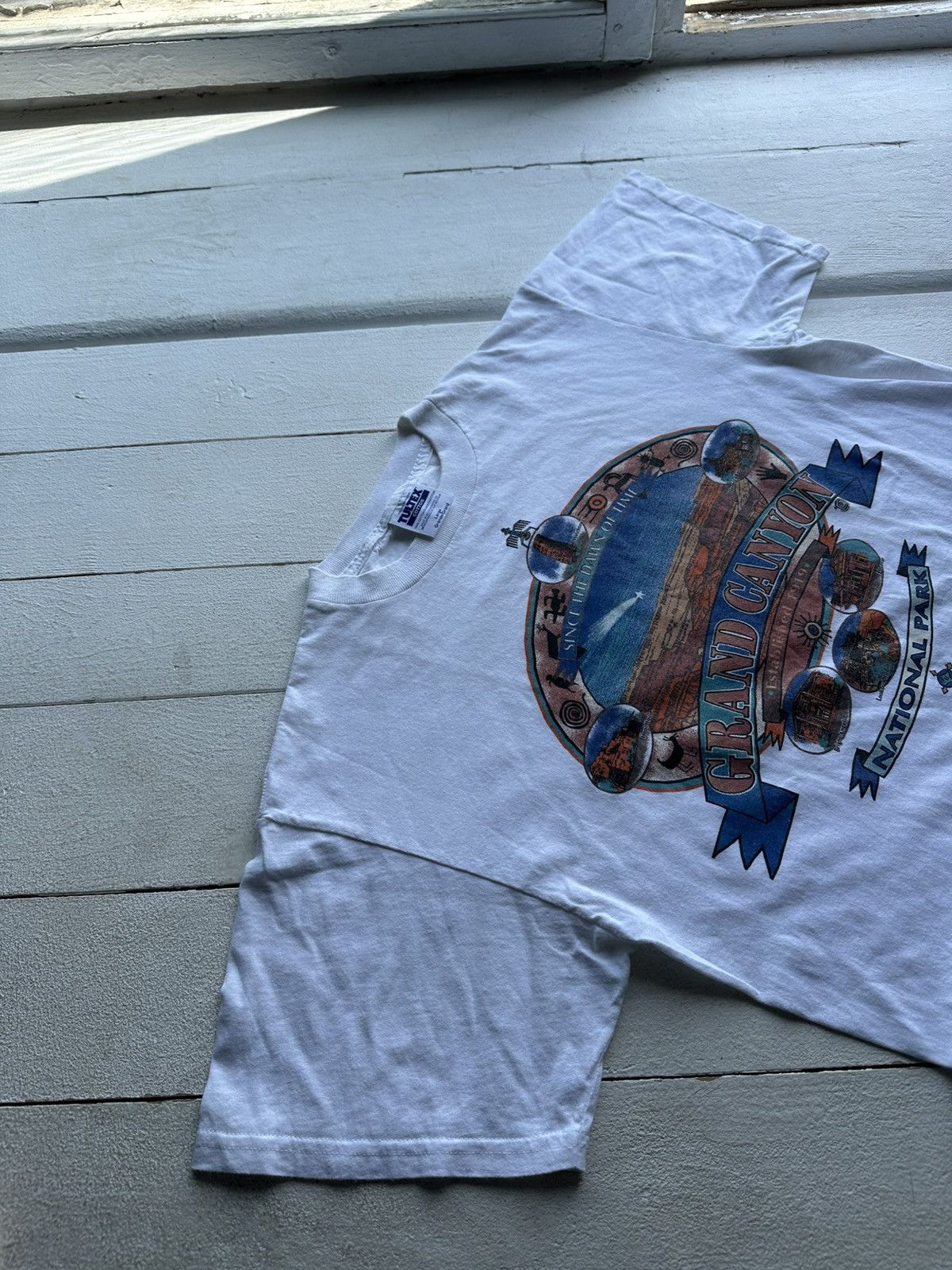 Vintage 🚨90s Grand Canyon Arizona big logo tshirt 1990s vintage Size US L / EU 52-54 / 3 - 2 Thumbnail