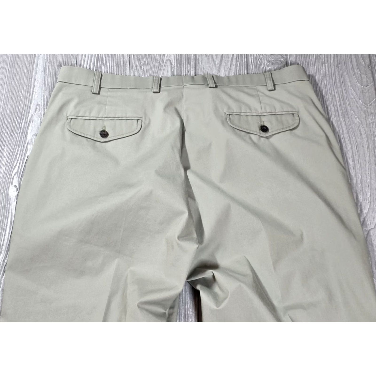 Orvis Orvis Mens Pants Green 38x28 Chino Pant Polyester Cotton Blend Slim Flat Front Front Pocket Regular Fit Vintage Mens Shorts? Size US 38 / EU 54 - 3 Thumbnail