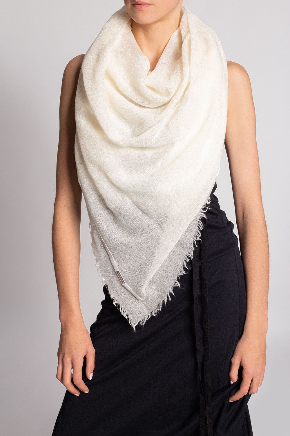 Ann Demeulemeester Sasha wool, silk, and cashmere scarf Size ONE SIZE - 1 Thumbnail