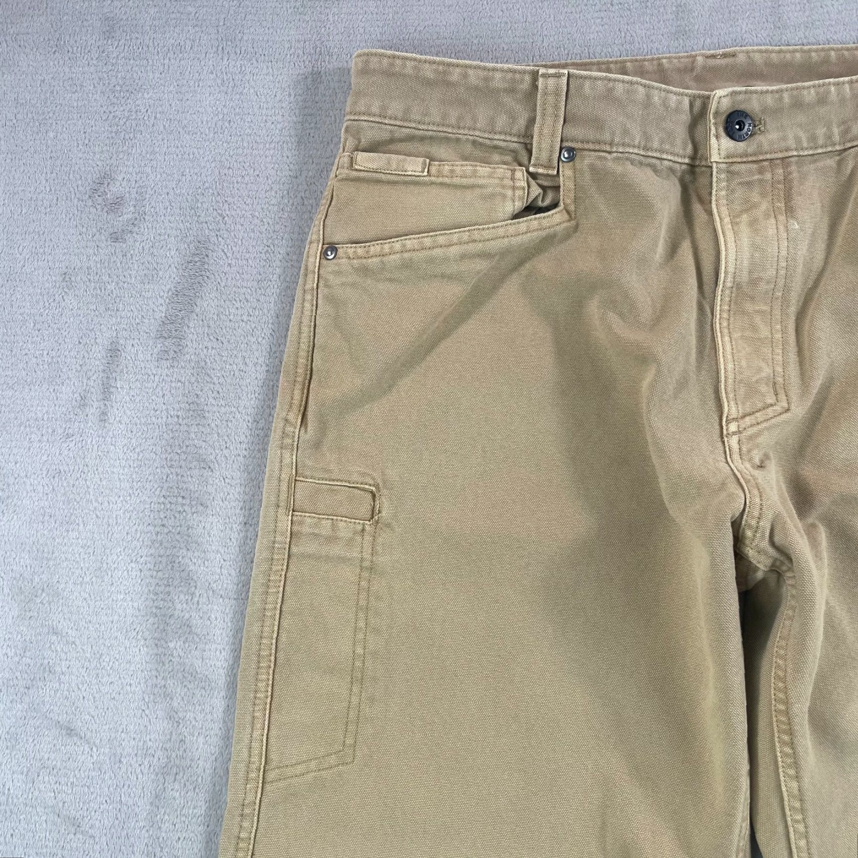 The North Face The North Face Campfire Pants Men 36x31 Beige Canvas Articulated Knee Hike Climb Size US 36 / EU 52 - 3 Thumbnail