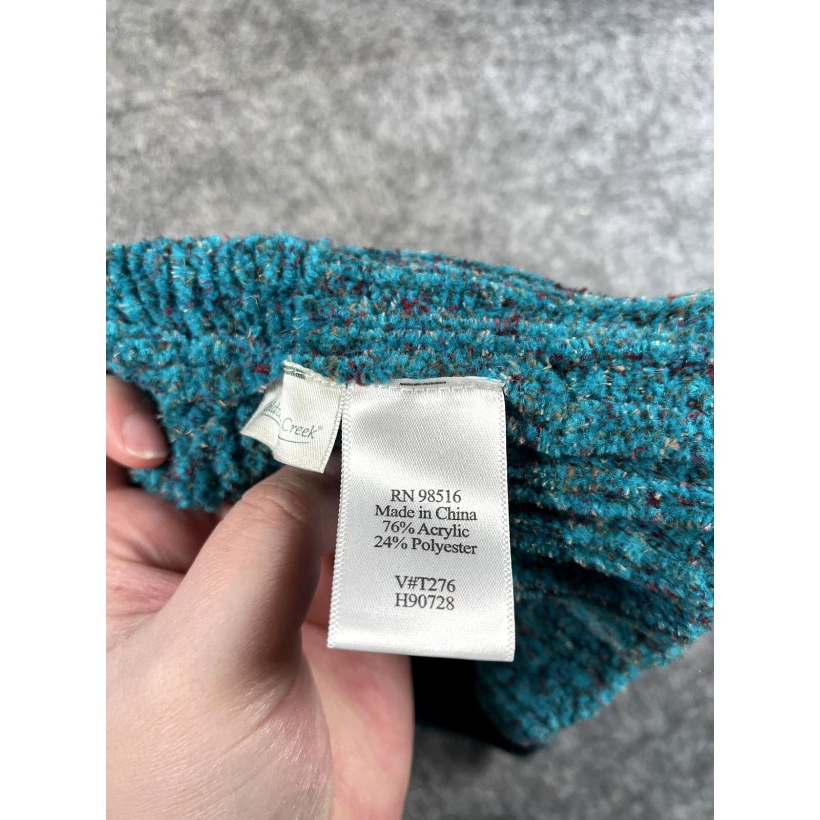 Coldwater Creek Coldwater Creek Beanie Unisex One Size Blue Knit Winter Hat Stretch Cozy Casual Slim Foldover Cuff Mens Womens Adults Size ONE SIZE - 7 Thumbnail