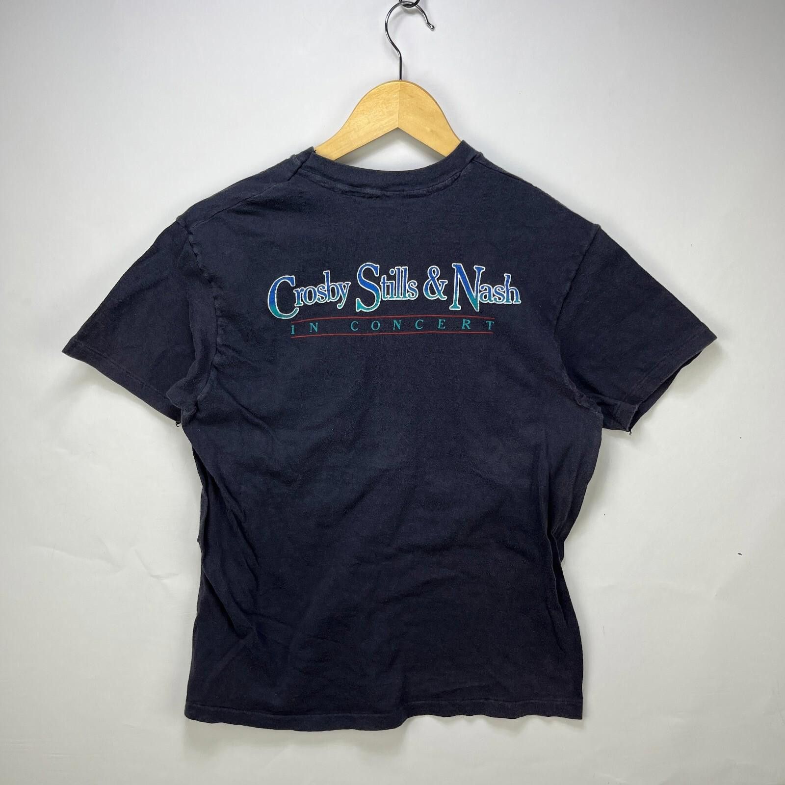 Vintage Vintage 80s Crosby Stills and Nash Band T Shirt Medium Large Size US M / EU 48-50 / 2 - 4 Thumbnail