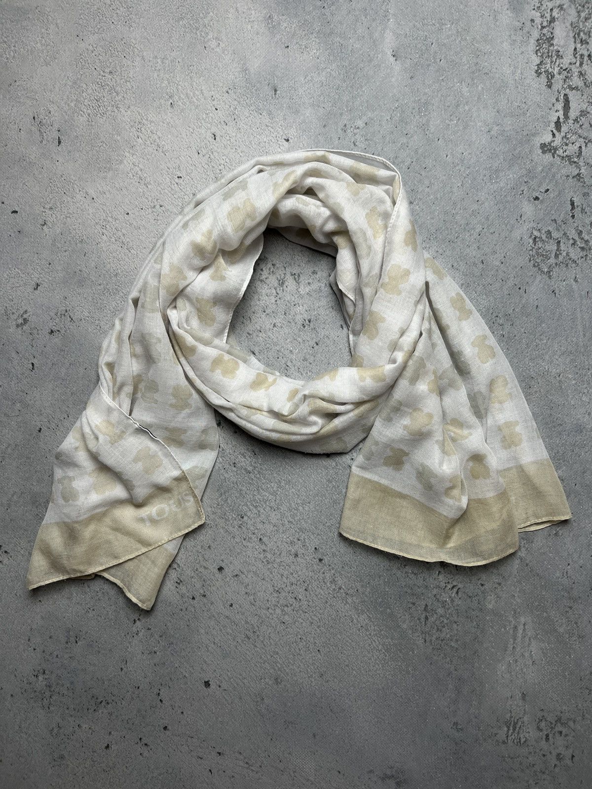 TOUS 🐻 Tous Monogram Bears Logo Scarf y2k Lux Size ONE SIZE - 1 Thumbnail