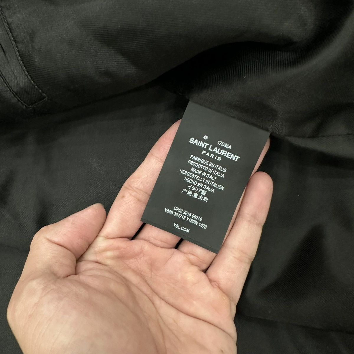Saint Laurent Paris HEDI SLIMANE X SAINT LAURENT SS18 BLACK TEDDY JACKET IT48 Size US M / EU 48-50 / 2 - 5 Thumbnail