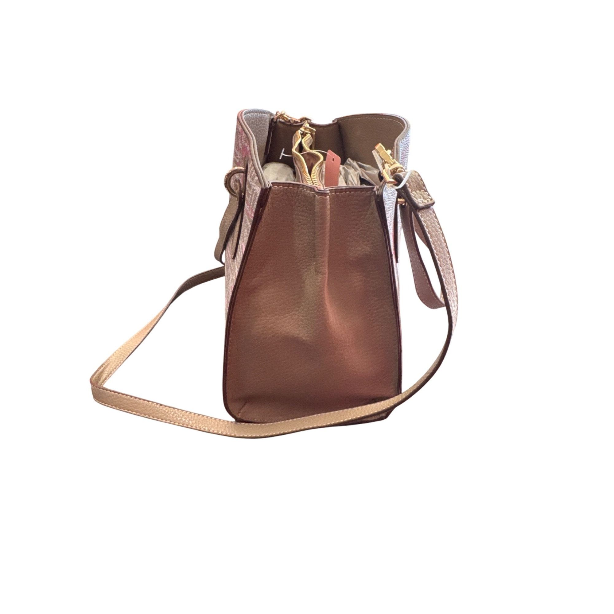 Anne Klein Anne Klein Womens Pink Tan Shoulder Handbag SKU CS7954/31055 Size ONE SIZE - 2 Thumbnail