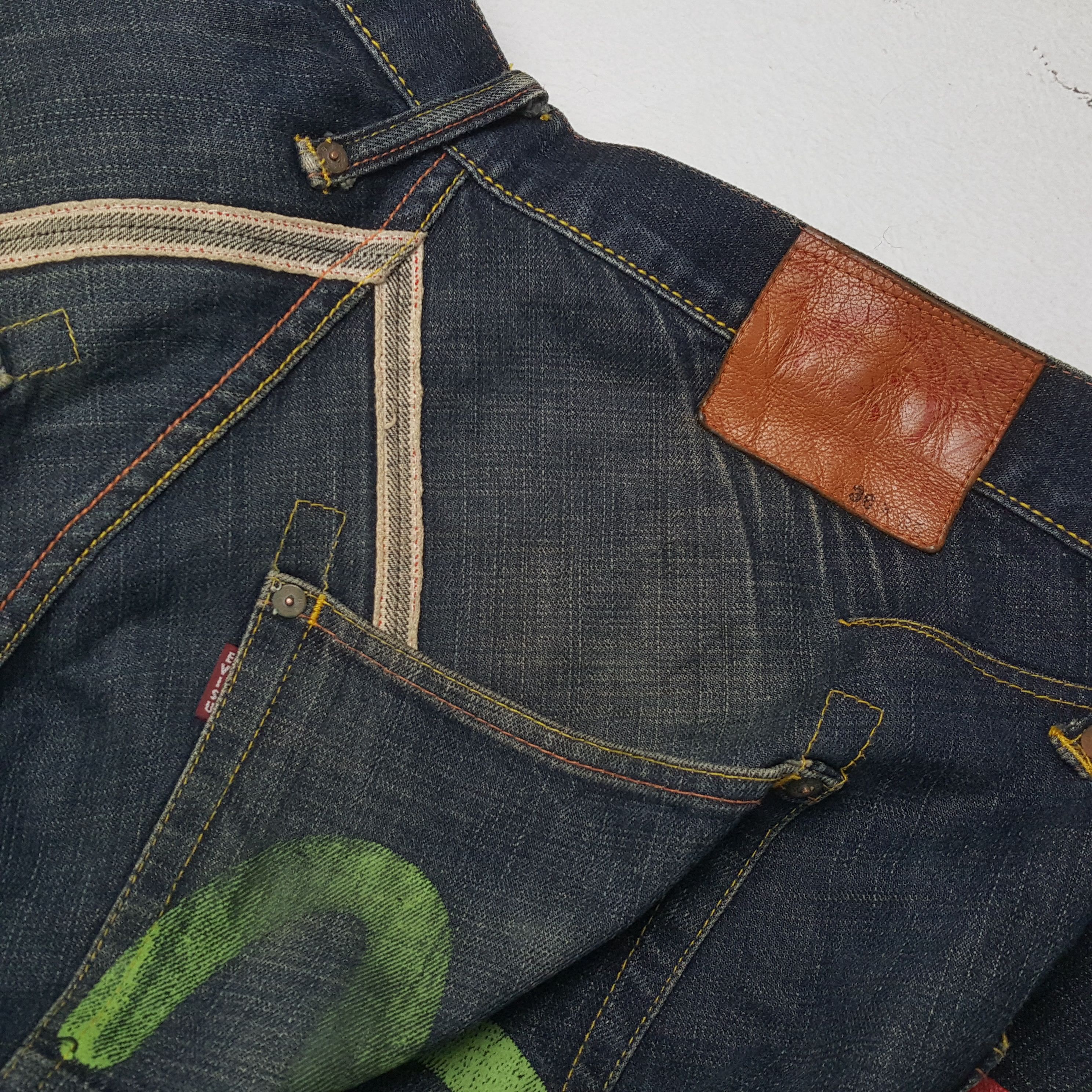 Evisu × Japanese Brand × Vintage EVISU Japanese Brand Streetwear Custom Daicock Jeans Size US 36 / EU 52 - 14 Thumbnail