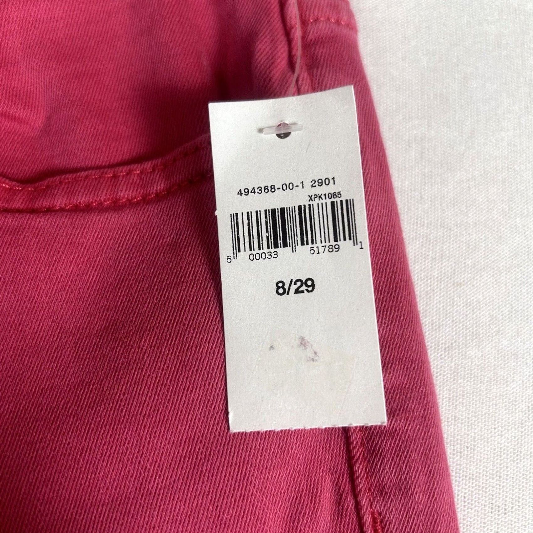 Gap GAP Jeans High Rise Legging Skimmer Denim Pink 8 Regular Womens NWT ZIP Button Zipper Stretch Slim Size 30" / US 8 / IT 44 - 2 Thumbnail