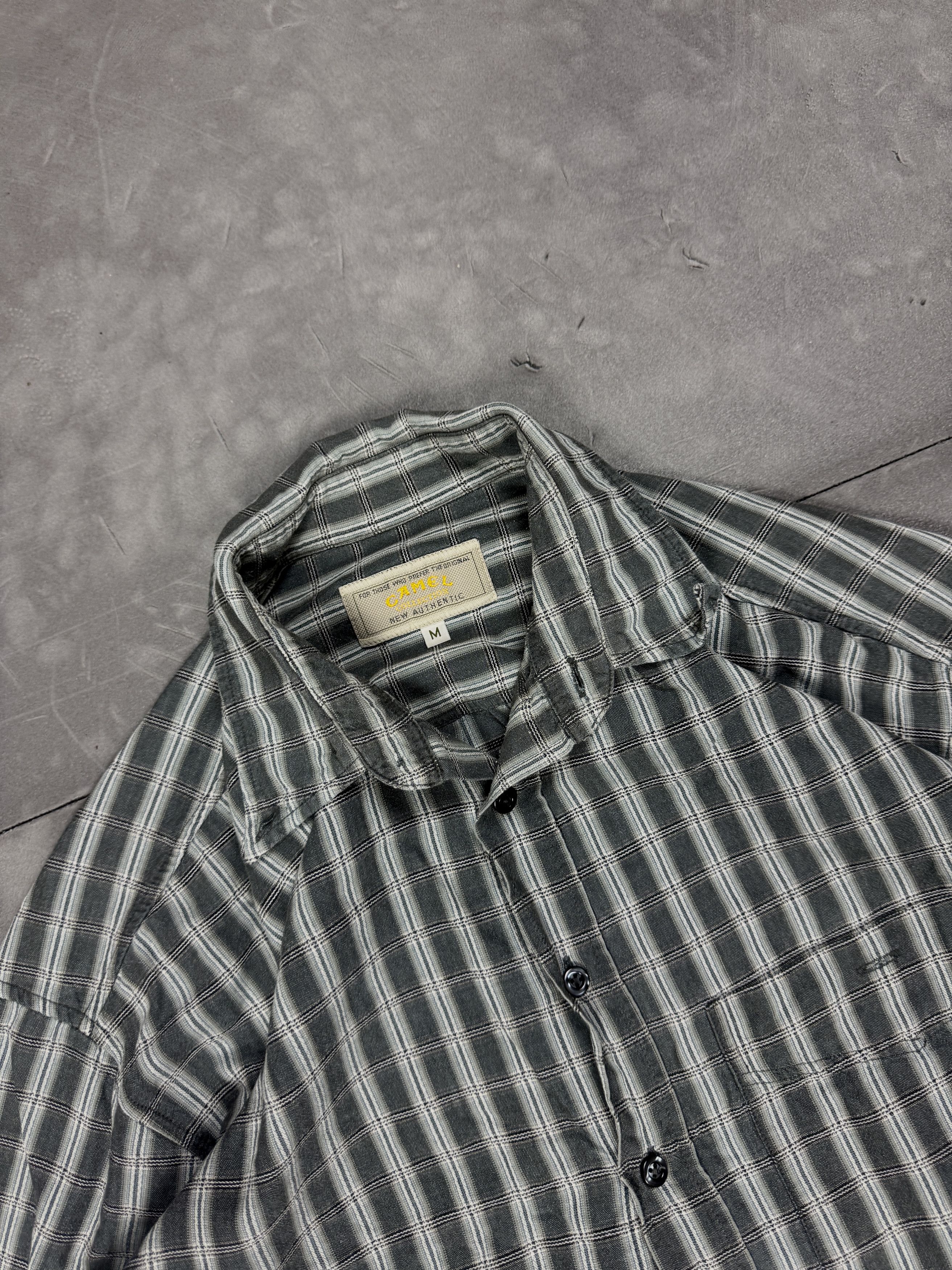 Camel × Vintage Vintage oversize striped shirt 90s 80s y2k boxy retro Size US L / EU 52-54 / 3 - 4 Thumbnail