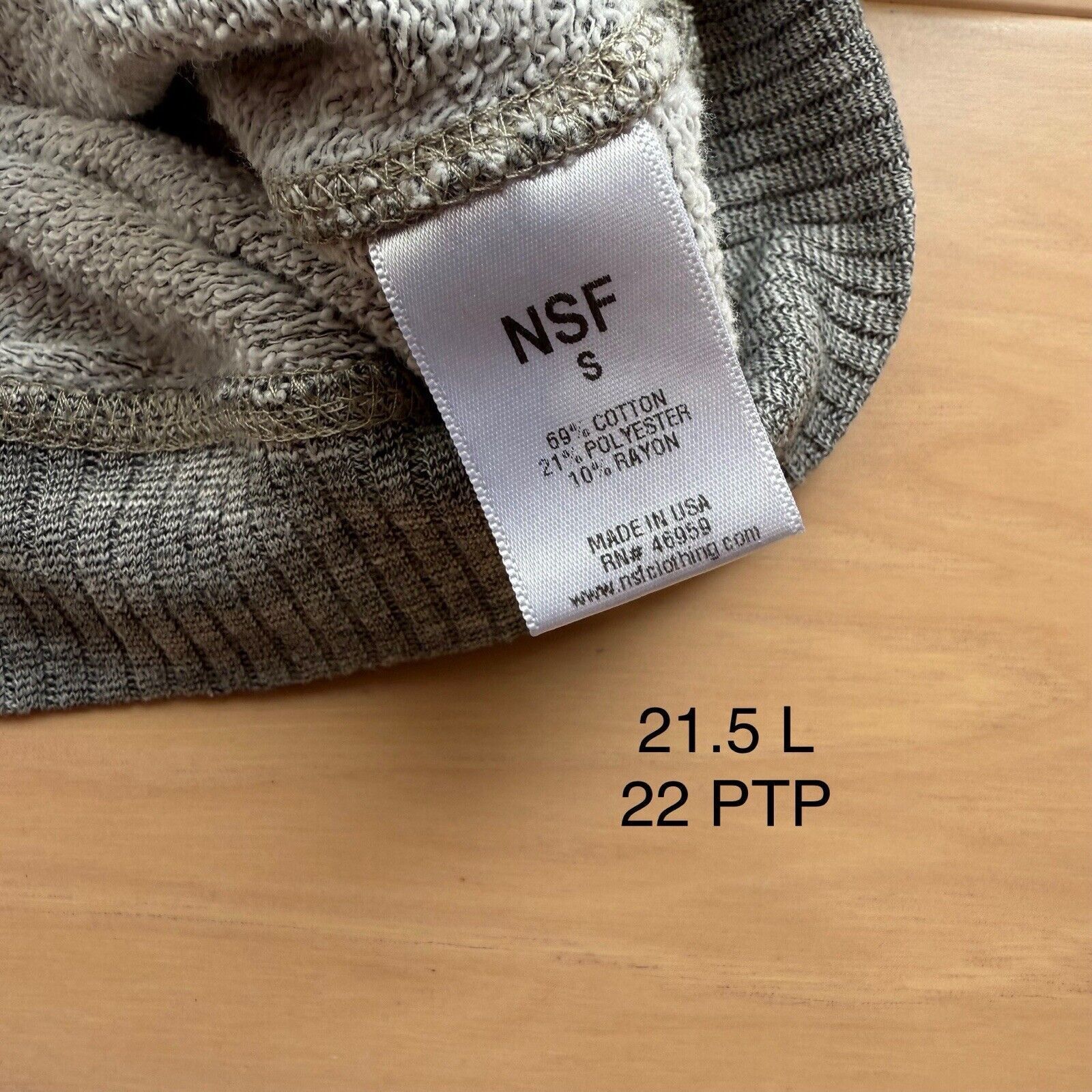 NSF NSF Sweatshirt Women's S Gray Fleece Pullover Made in USA Size S / US 4 / IT 40 - 6 Thumbnail