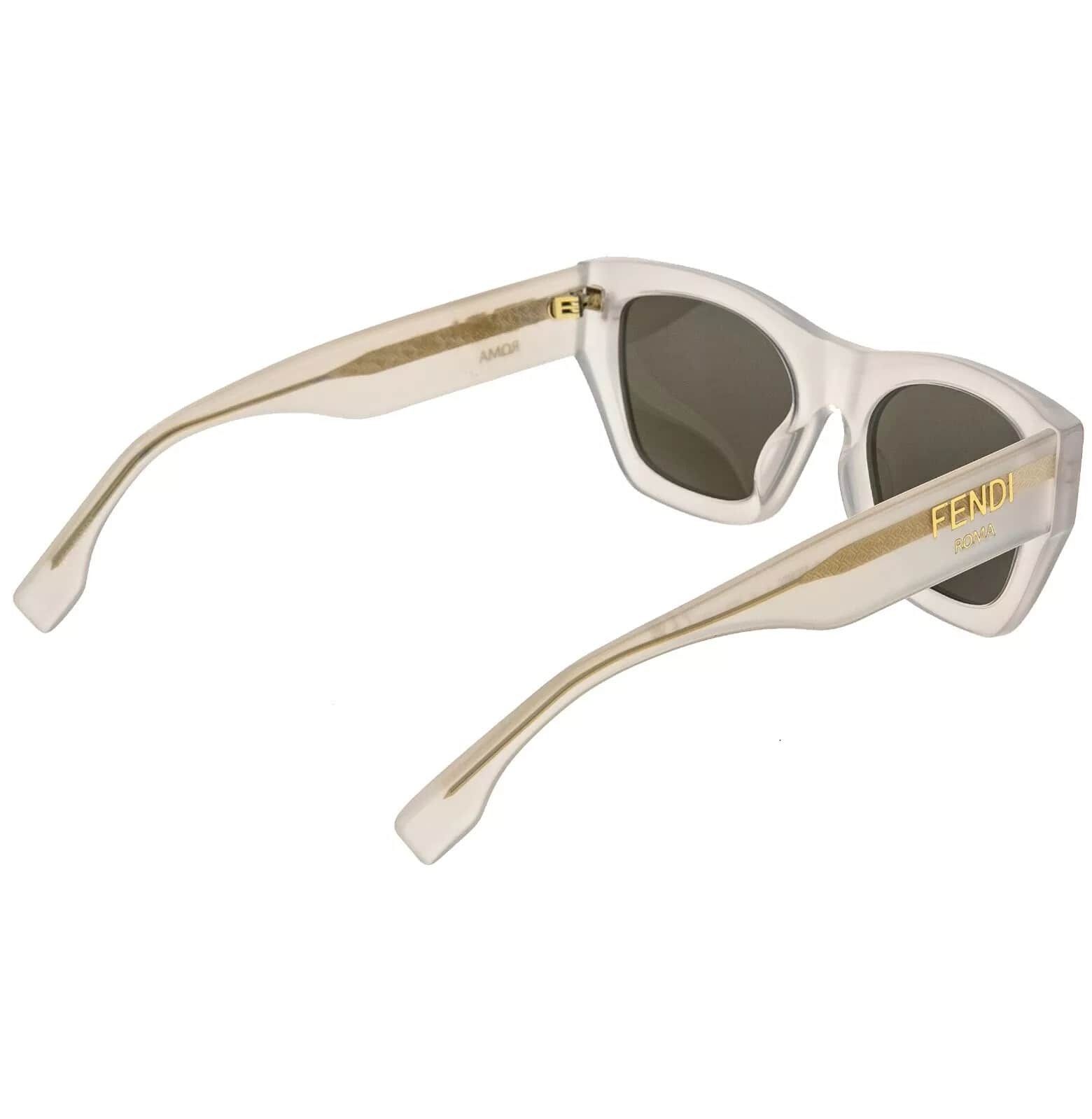 Fendi FENDI ROMA 40100 White Pearl Fashion Sunglasses FE40100I Size ONE SIZE - 7 Thumbnail