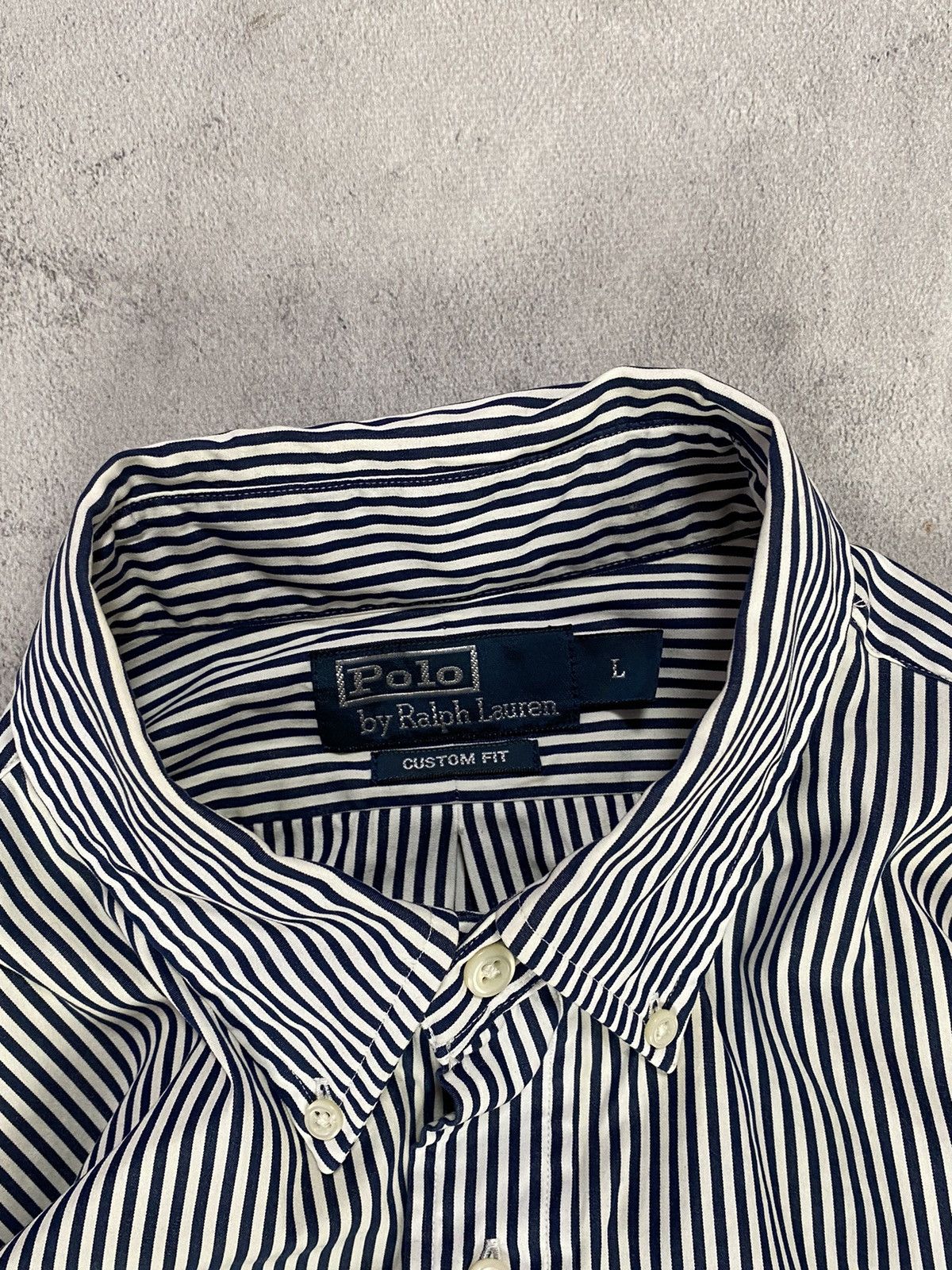 Polo Ralph Lauren 🦓 Vintage Shirt Button Up Polo Ralph Lauren STRIPED STYLE Size US L / EU 52-54 / 3 - 5 Thumbnail