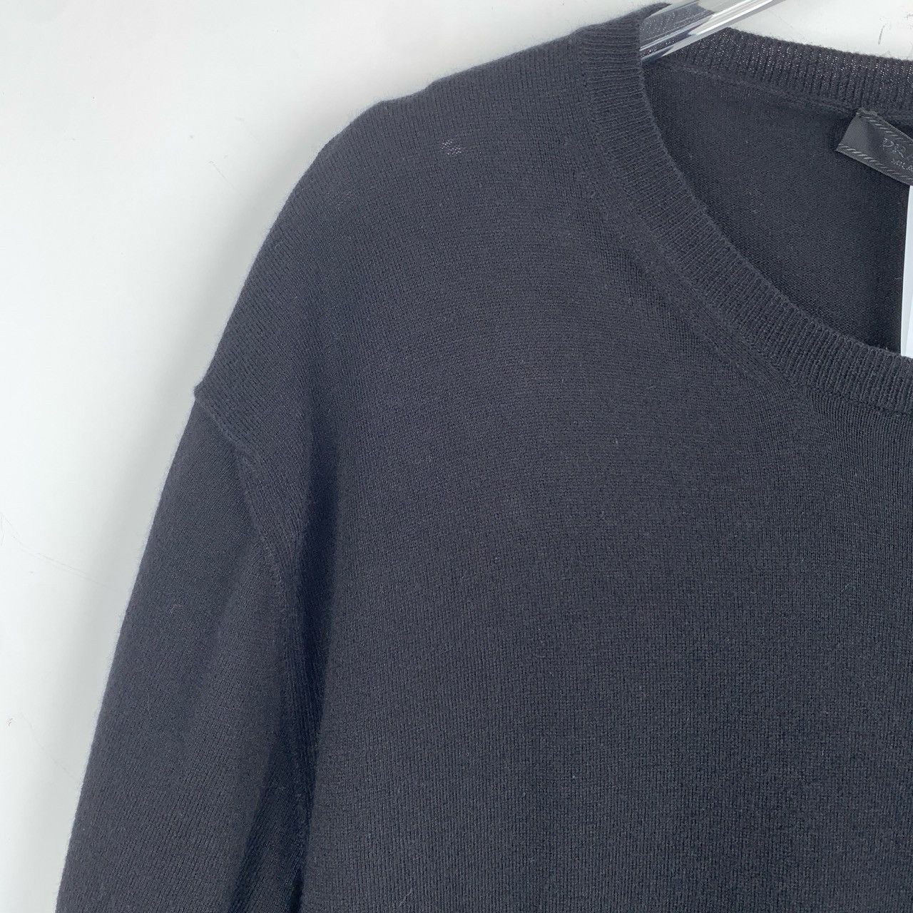 Prada Prada Round Neck Black Cotton Knit Short-Sleeve Top Size US XL / EU 56 / 4 - 3 Thumbnail