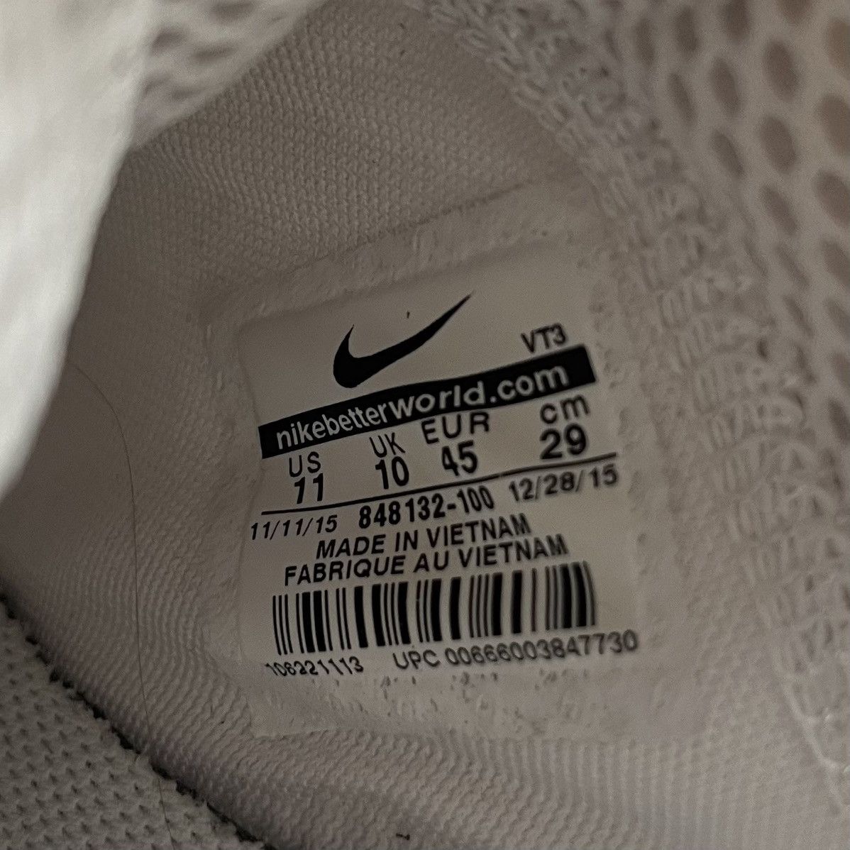 Nike Nike Air Presto « Triple White »🏳️ Size US 11 / EU 44 - 6 Thumbnail