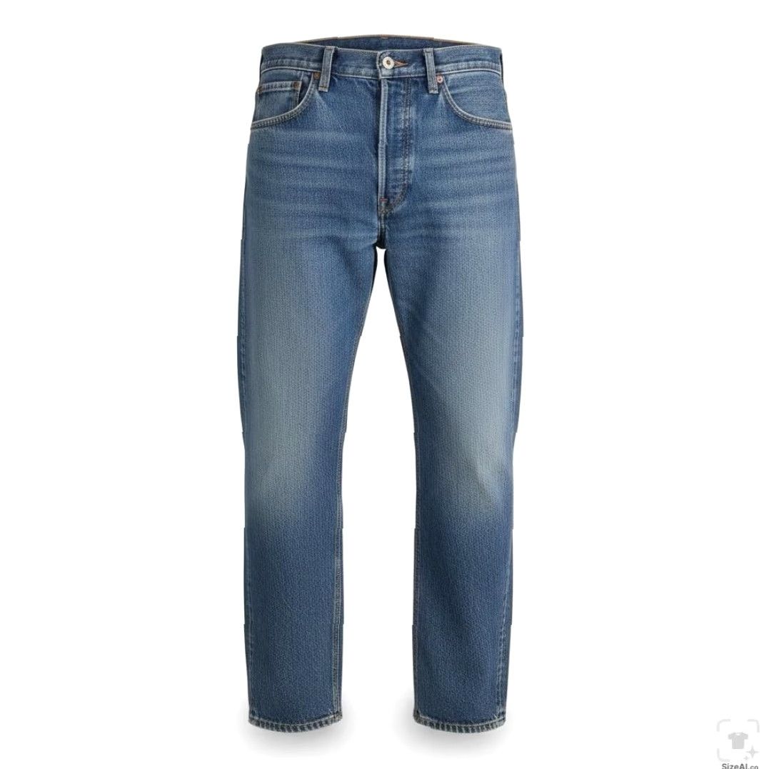 Levi's Levi's Western Fit Jeans Mens 36x32 Blue Light Wash Straight Denim Zip Fly Regular Size US 36 / EU 52 - 2 Thumbnail