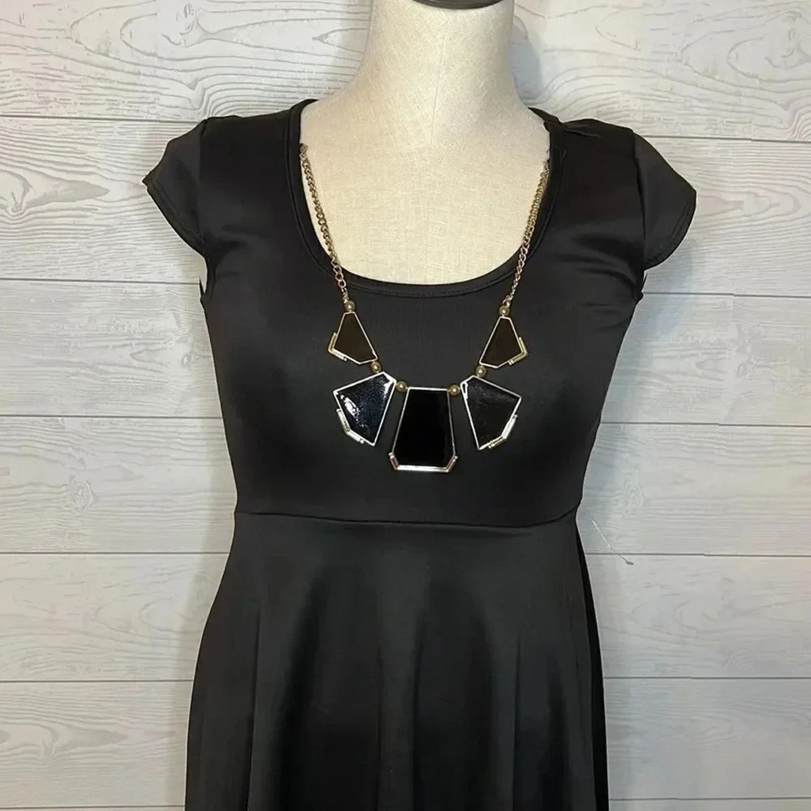 Other Pinc Black Skater Dress Small Gothic Whimsigoth Cocktail Size S / US 4 / IT 40 - 3 Thumbnail