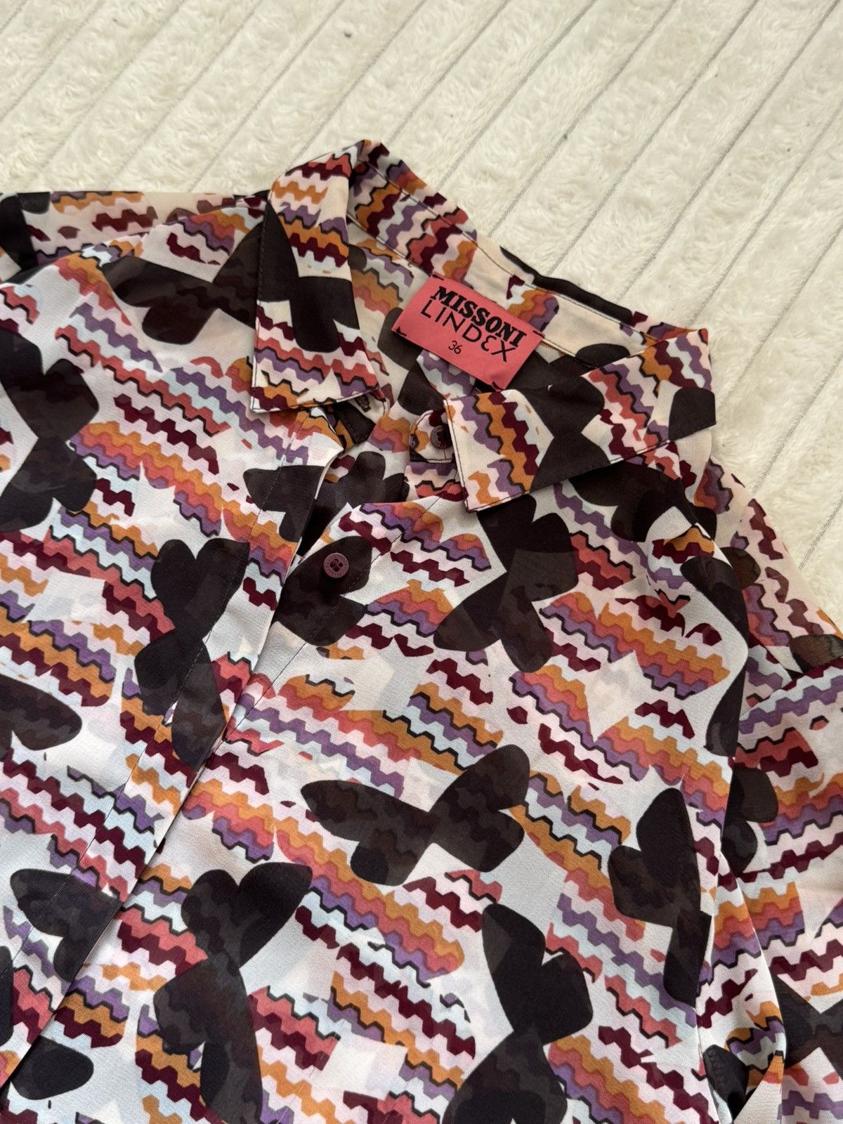 Missoni Retro Missoni Lindex Shirt Luxury Y2K Logo Size XS / US 0-2 / IT 36-38 - 2 Thumbnail