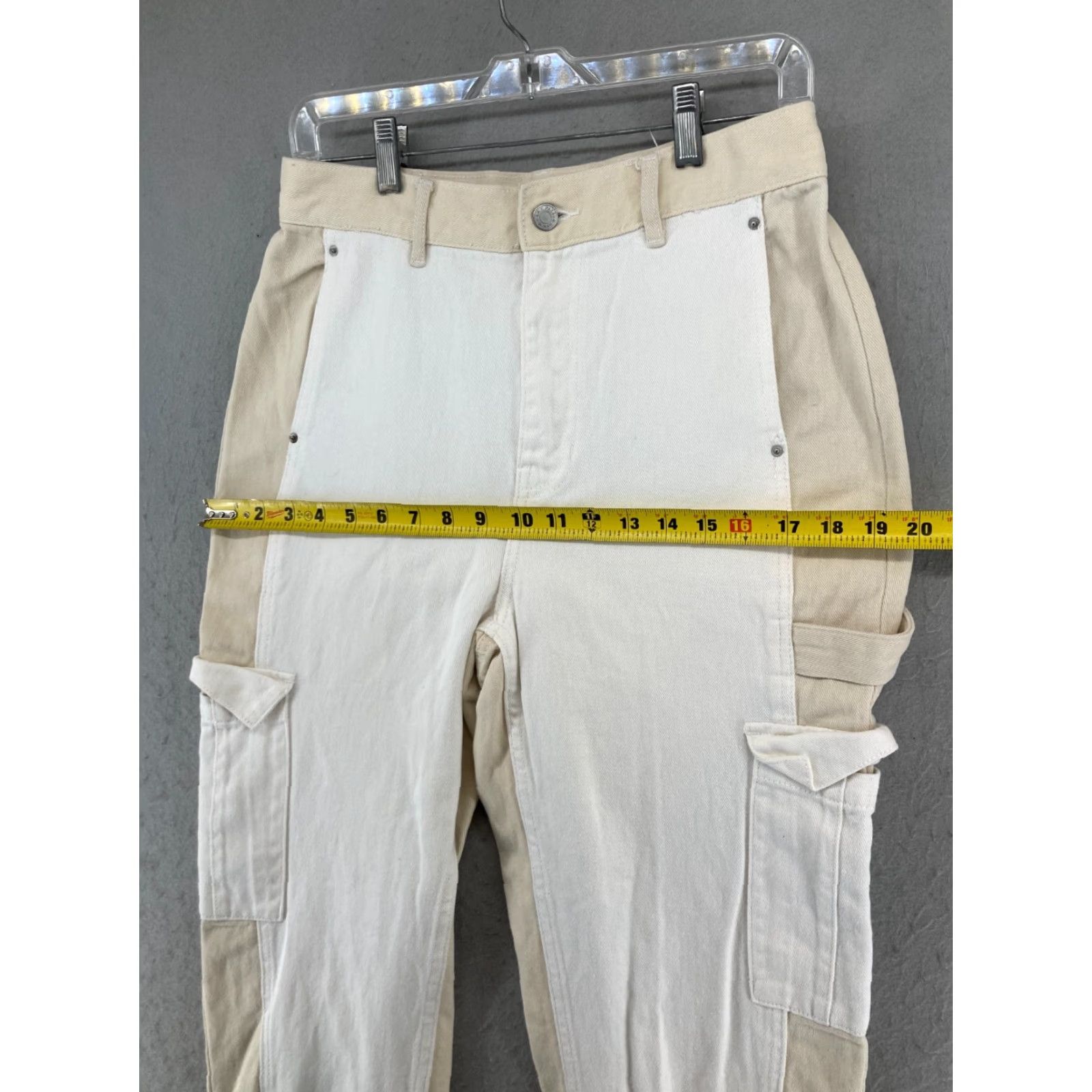 Pacsun PacSun Womens Jeans 28 Khaki Cargo 2 Tone Tapered Size 28" / US 6 / IT 42 - 3 Thumbnail