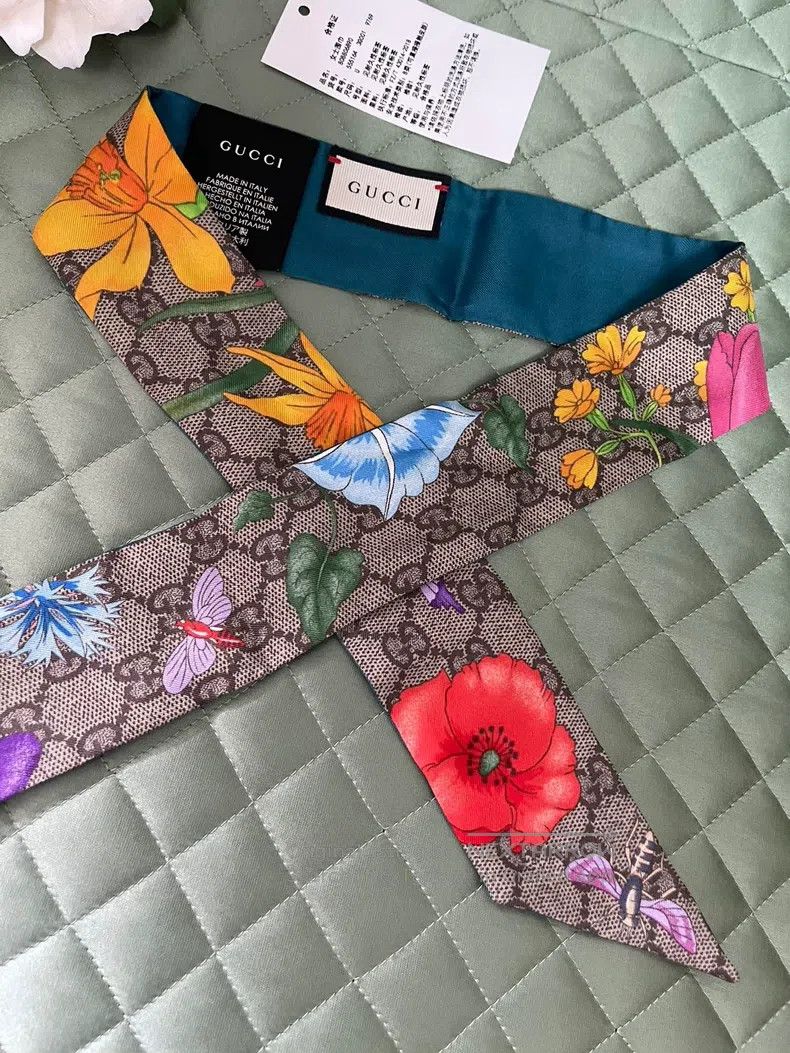 Gucci Gucci Mulberry silk scarf Size ONE SIZE - 3 Thumbnail