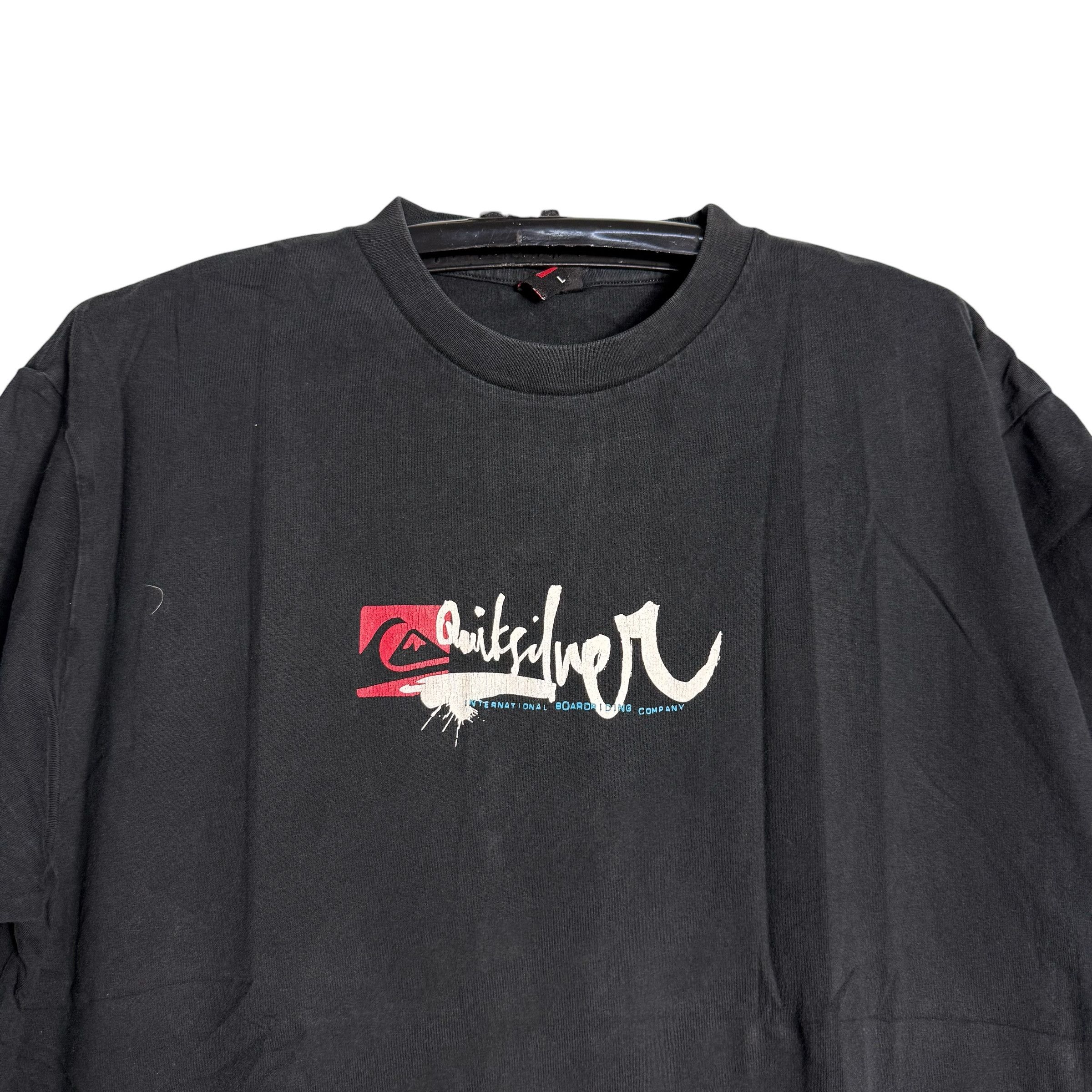 Quiksilver 🔥RARE🔥Vintage Quiksilver Spellout T-shirt Made in Tunisia Size US L / EU 52-54 / 3 - 2 Thumbnail
