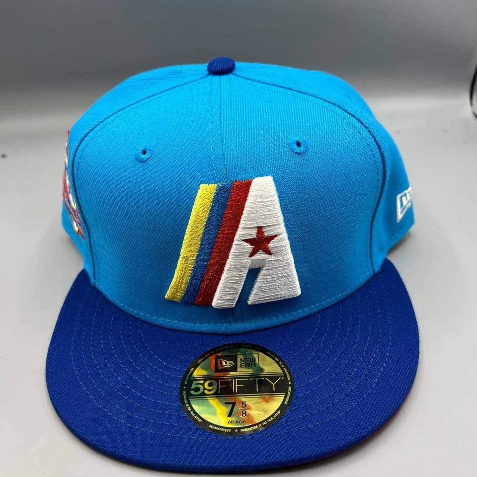 New Era Houston Astros Hat Men 7 5/8 59Fifty New Era MLB Fitted Cap Size ONE SIZE - 4 Thumbnail