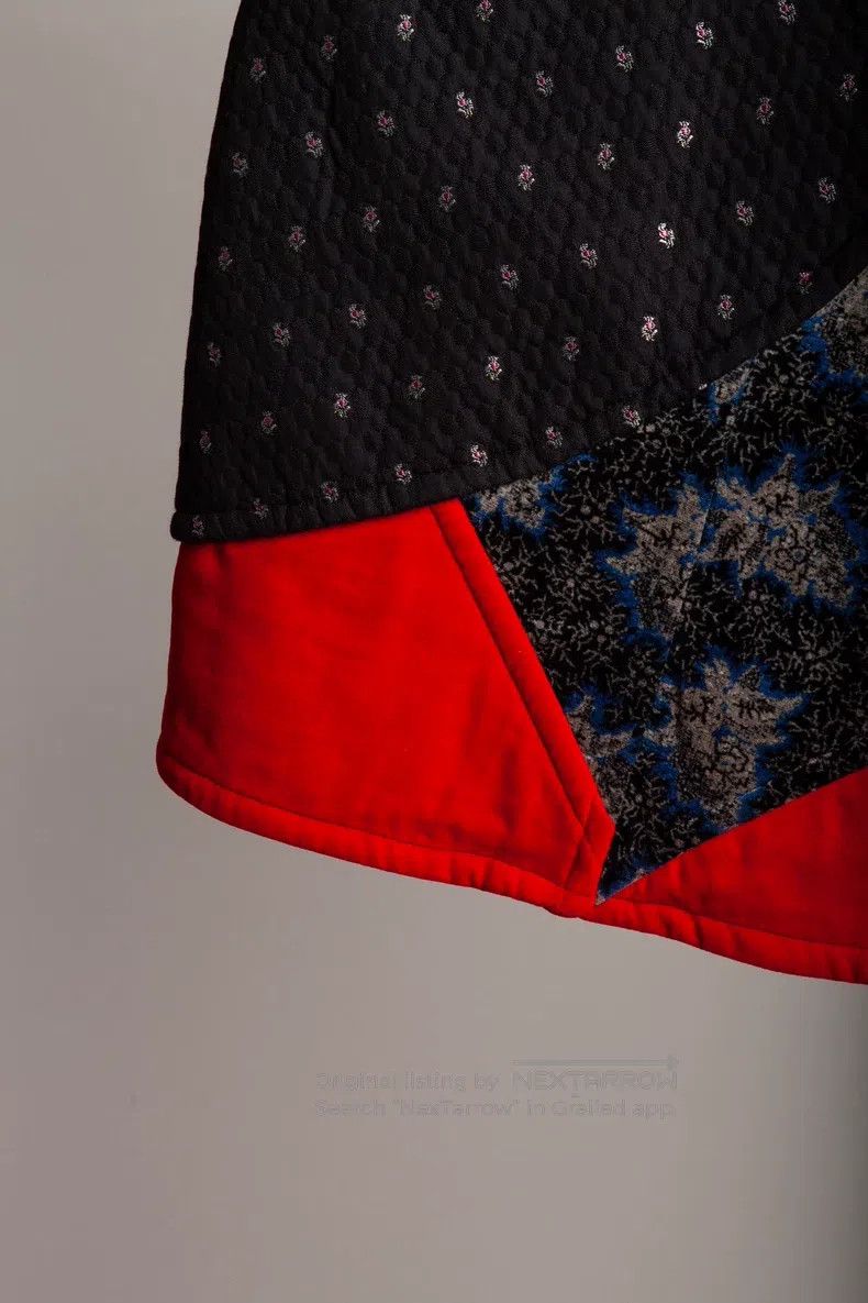 Comme des Garcons Comme Des Garcons size S Mixed material patchwork skirt Size 22" - 5 Thumbnail