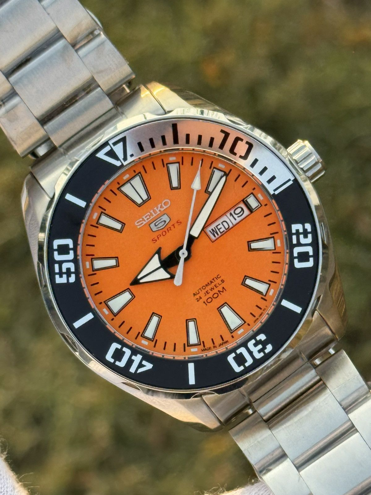 Seiko Seiko 5 Sports – black Diver Bezel– Automatic men watch Size 38 - 2 Thumbnail