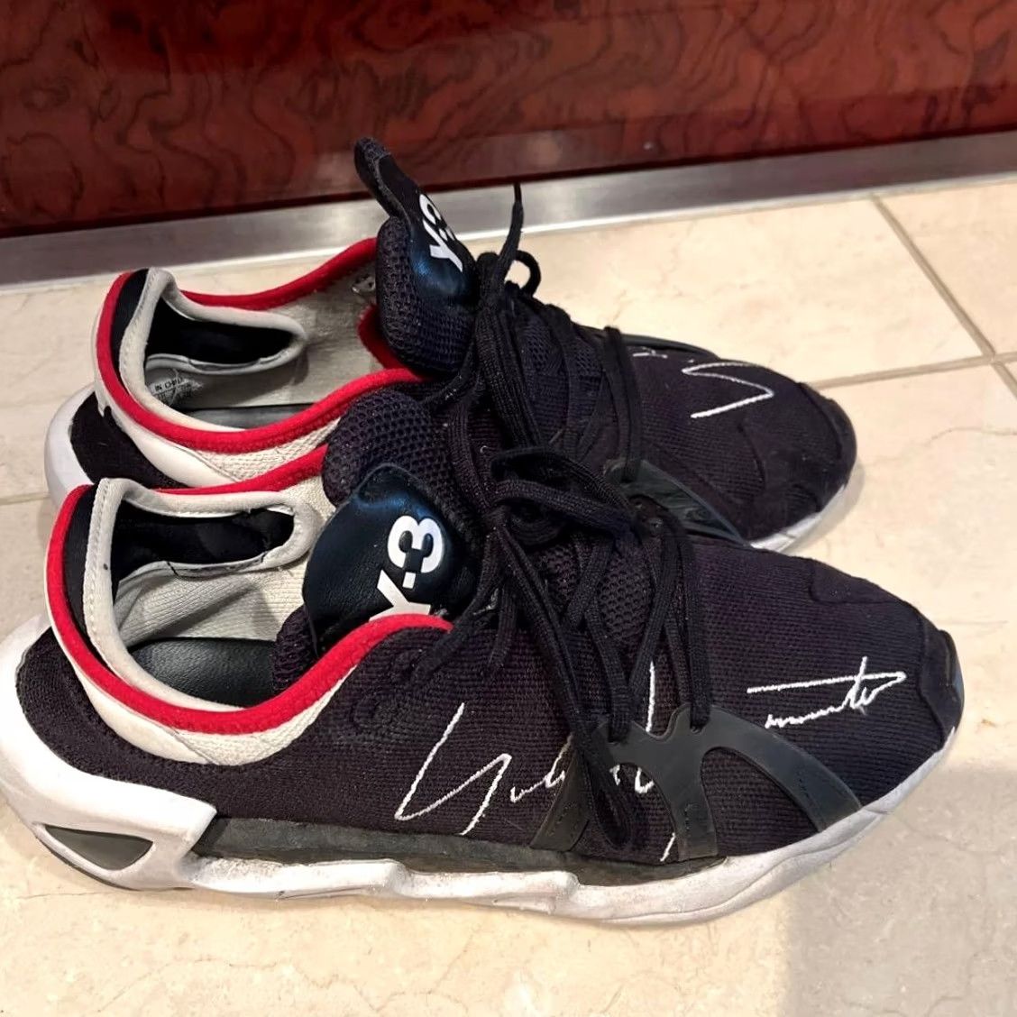 Y-3 Y-3 Sneaker Men 7.5US Black Collaboration Yohji Yamamoto JPN Ori S-97 Ef2627 Size US 8 / EU 41 - 2 Thumbnail