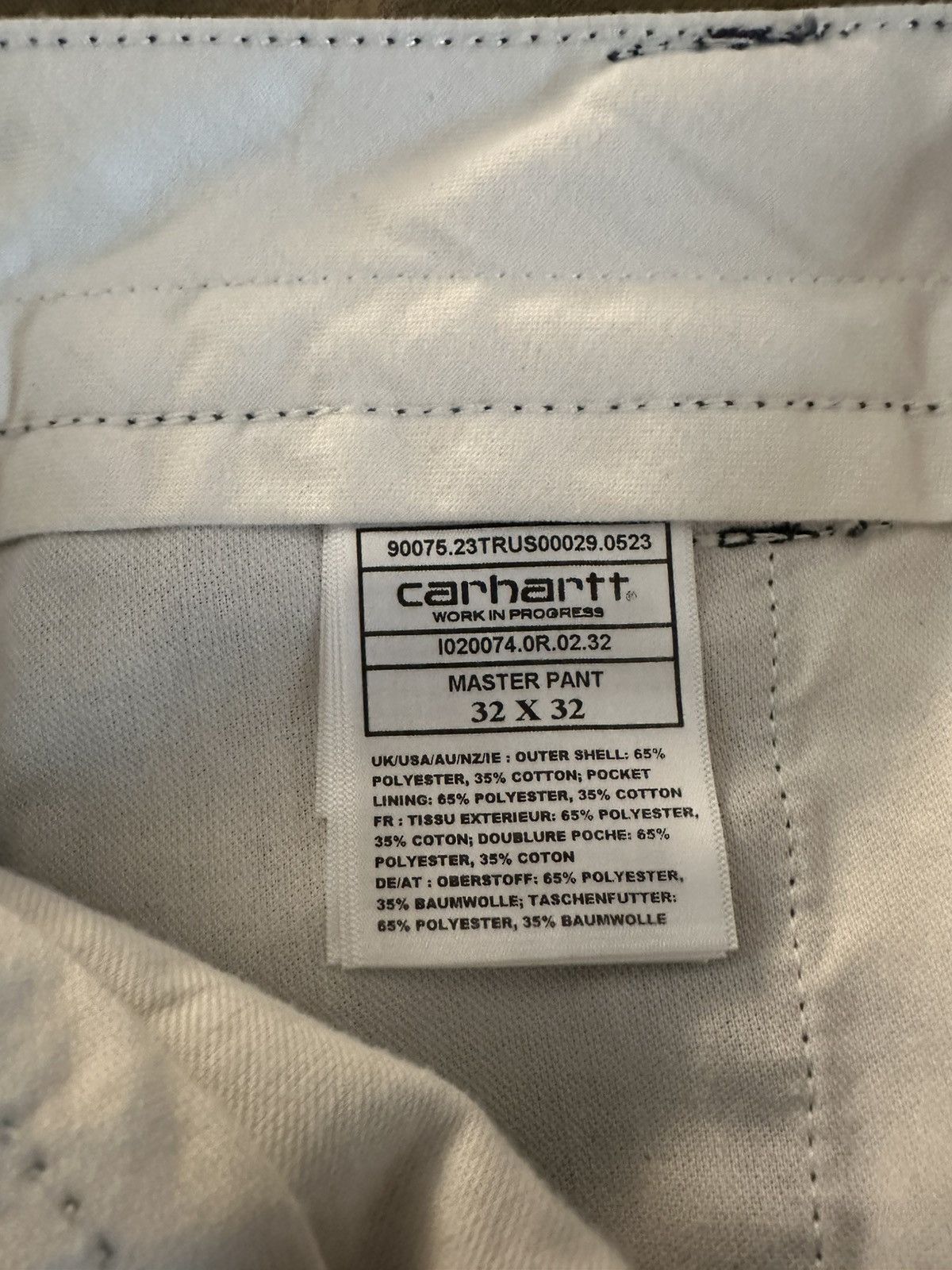 Carhartt NEW: Carhartt WIP Master Pant 32x32 Size US 32 / EU 48 - 3 Thumbnail