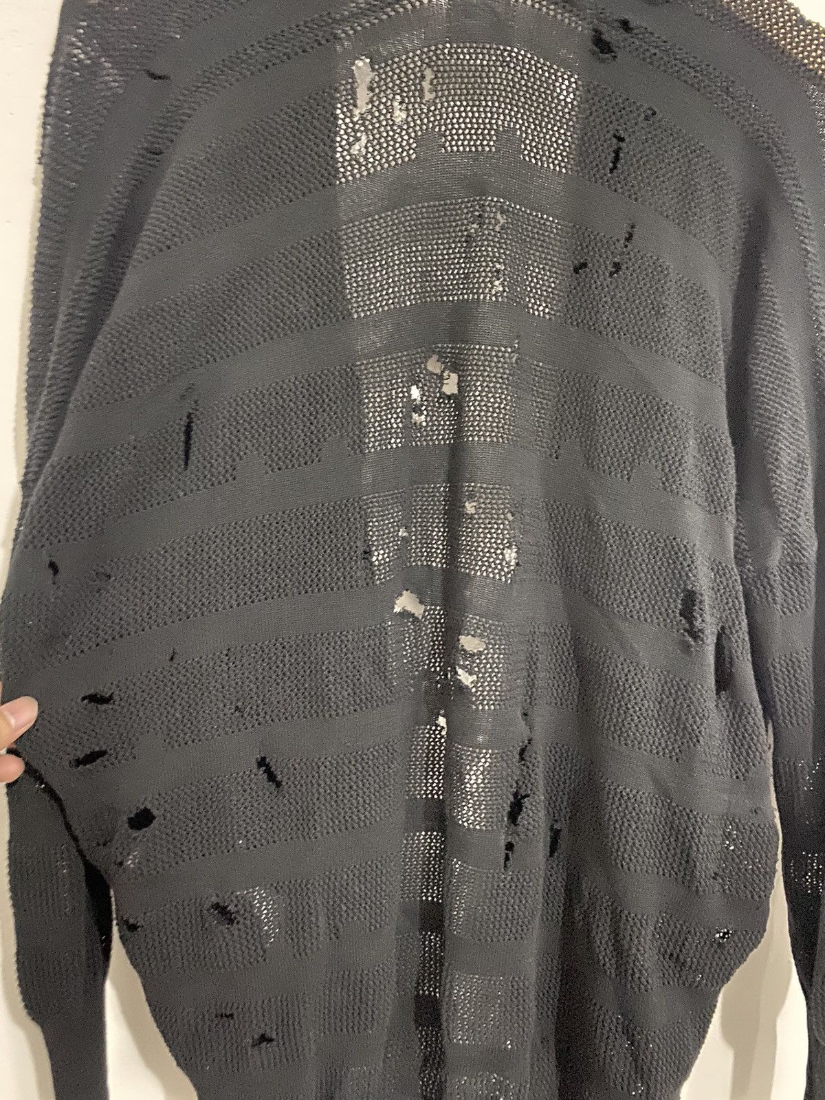 Issey Miyake × Japanese Brand × Tsumori Chisato 💸BINDINGOFFER💸Tsumori Isseymiyake Distressed Cardigan Size US L / EU 52-54 / 3 - 7 Thumbnail