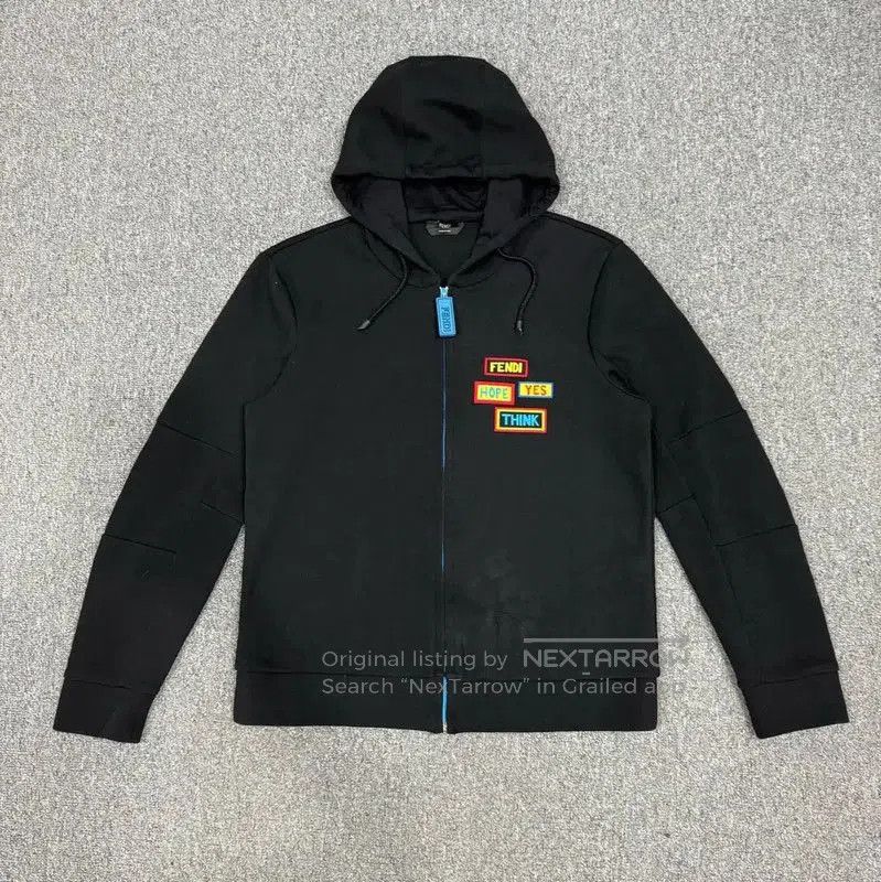 Fendi Fendi Black Cotton Hooded Sweatshirt for Men . Size US M / EU 48-50 / 2 - 1 Thumbnail