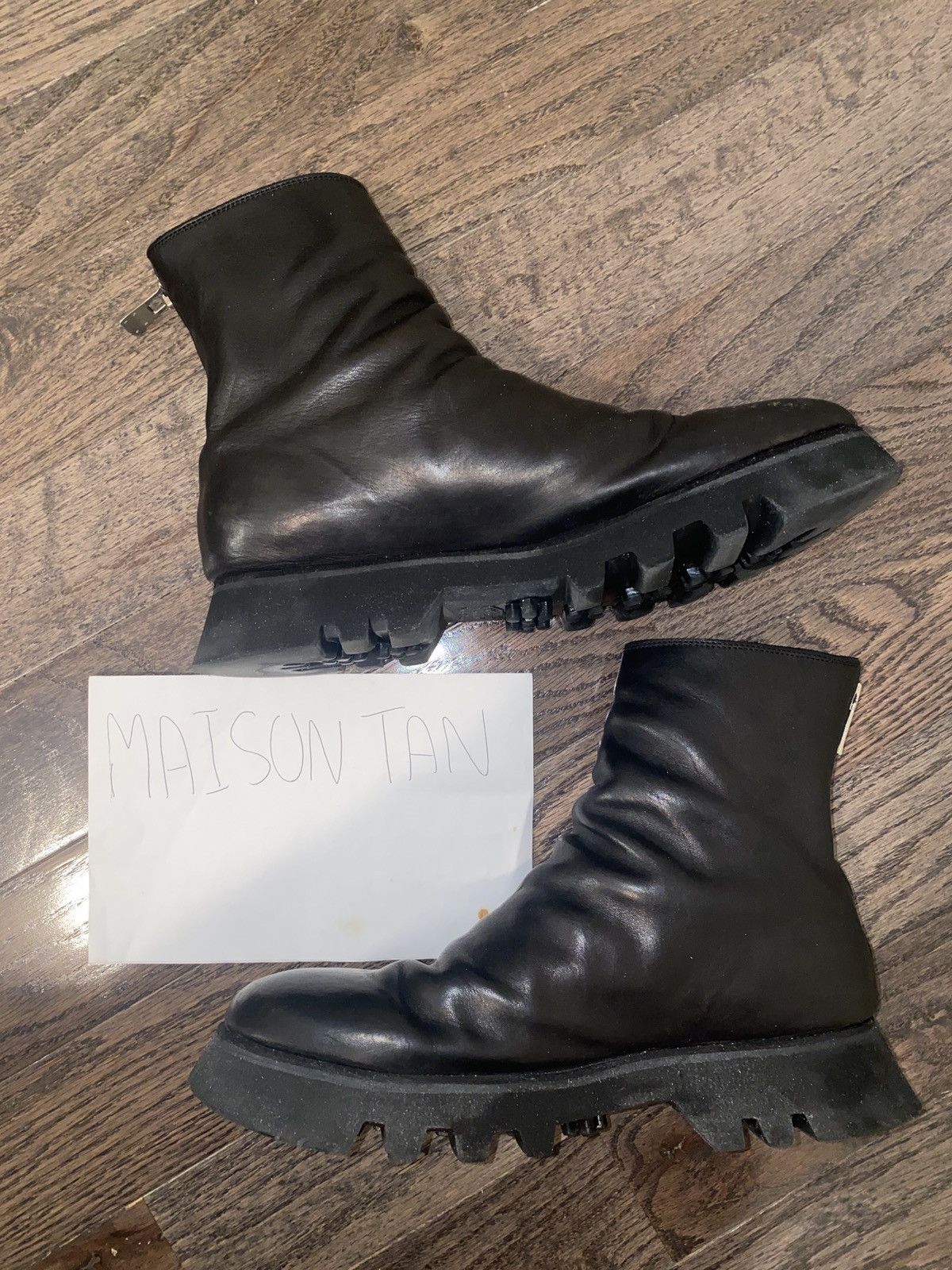 Pre-owned Guidi Zo08v Zoomorphic Shoes In Black
