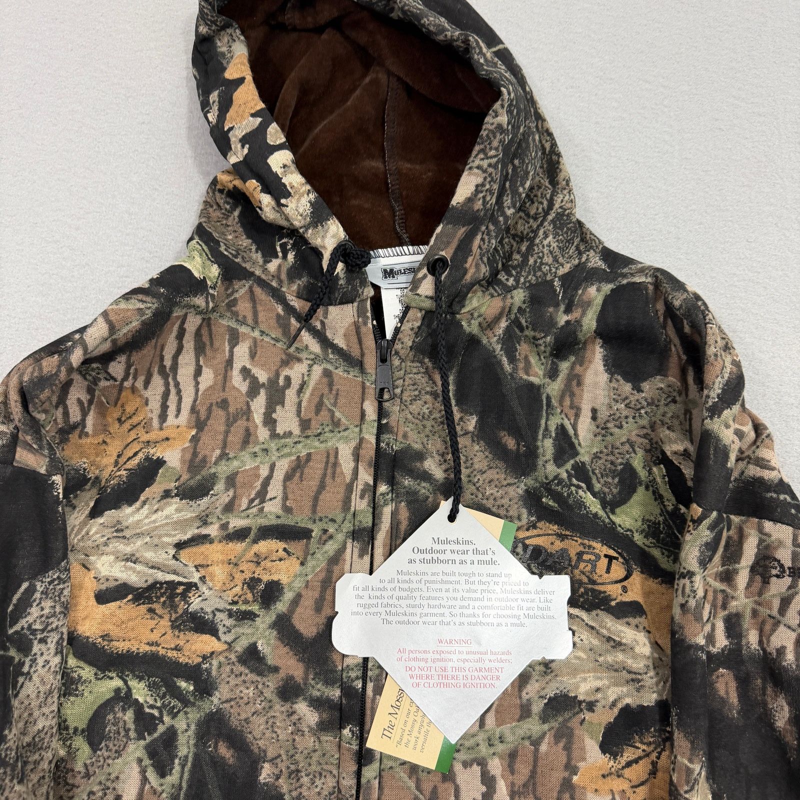 Vintage Vintage Muleskins Camo Hoodie 2XL Full Zip Sweatshirt NEW Size US XXL / EU 58 / 5 - 3 Thumbnail