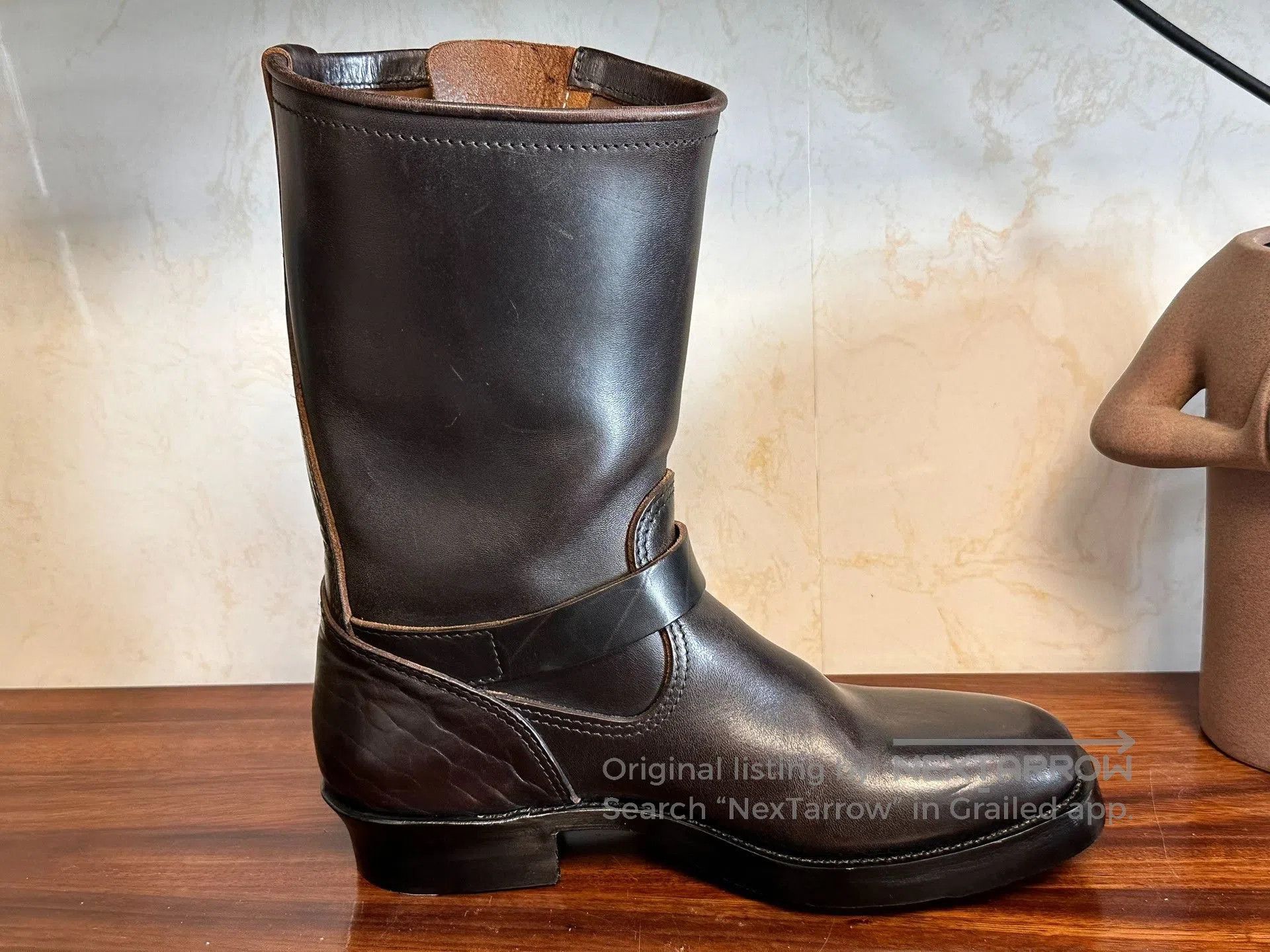 ATTRACTIONS Attractions 444 Horse Leather Engineer Boots. Size US 6.5 / EU 39-40 - 4 Thumbnail