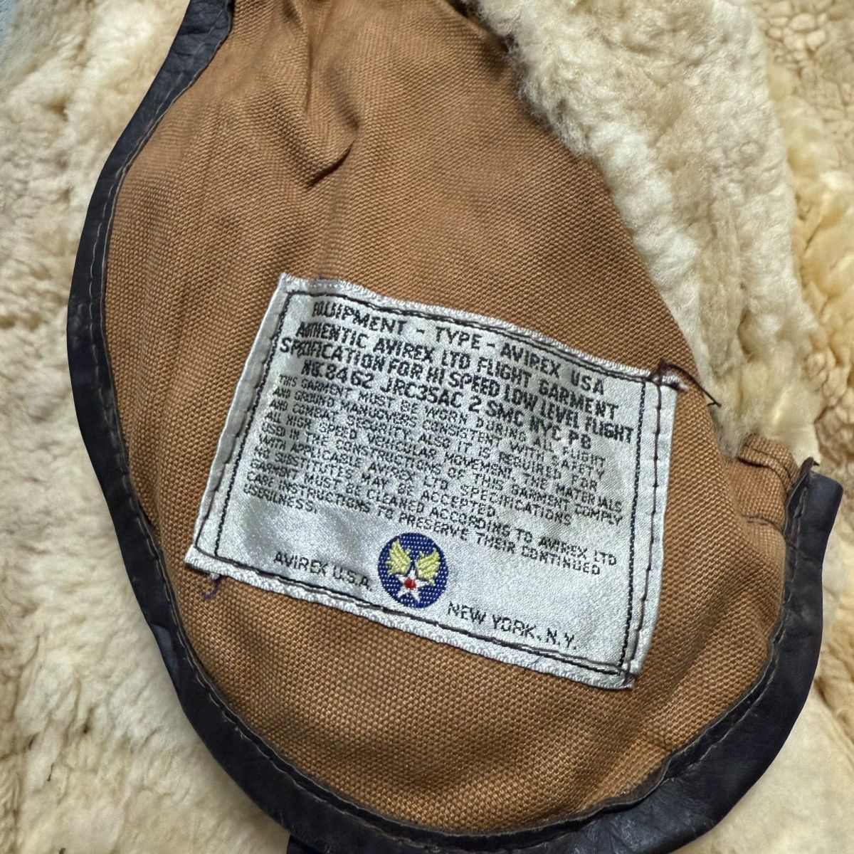 Avirex Vintage 80s Avirex Scovill Zipper Sheepskin Mouton B3 Jacket Size US S / EU 44-46 / 1 - 10 Thumbnail