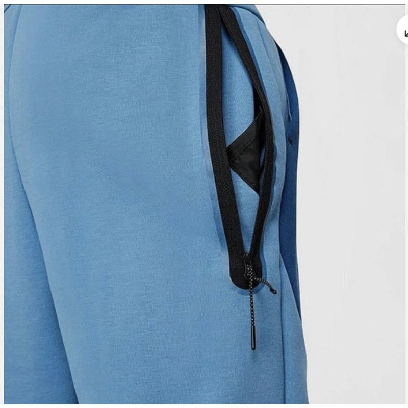 Nike Nike Sportswear Tech Joggers Dark Marina Blue/Black XSmall Size US 27 - 4 Thumbnail
