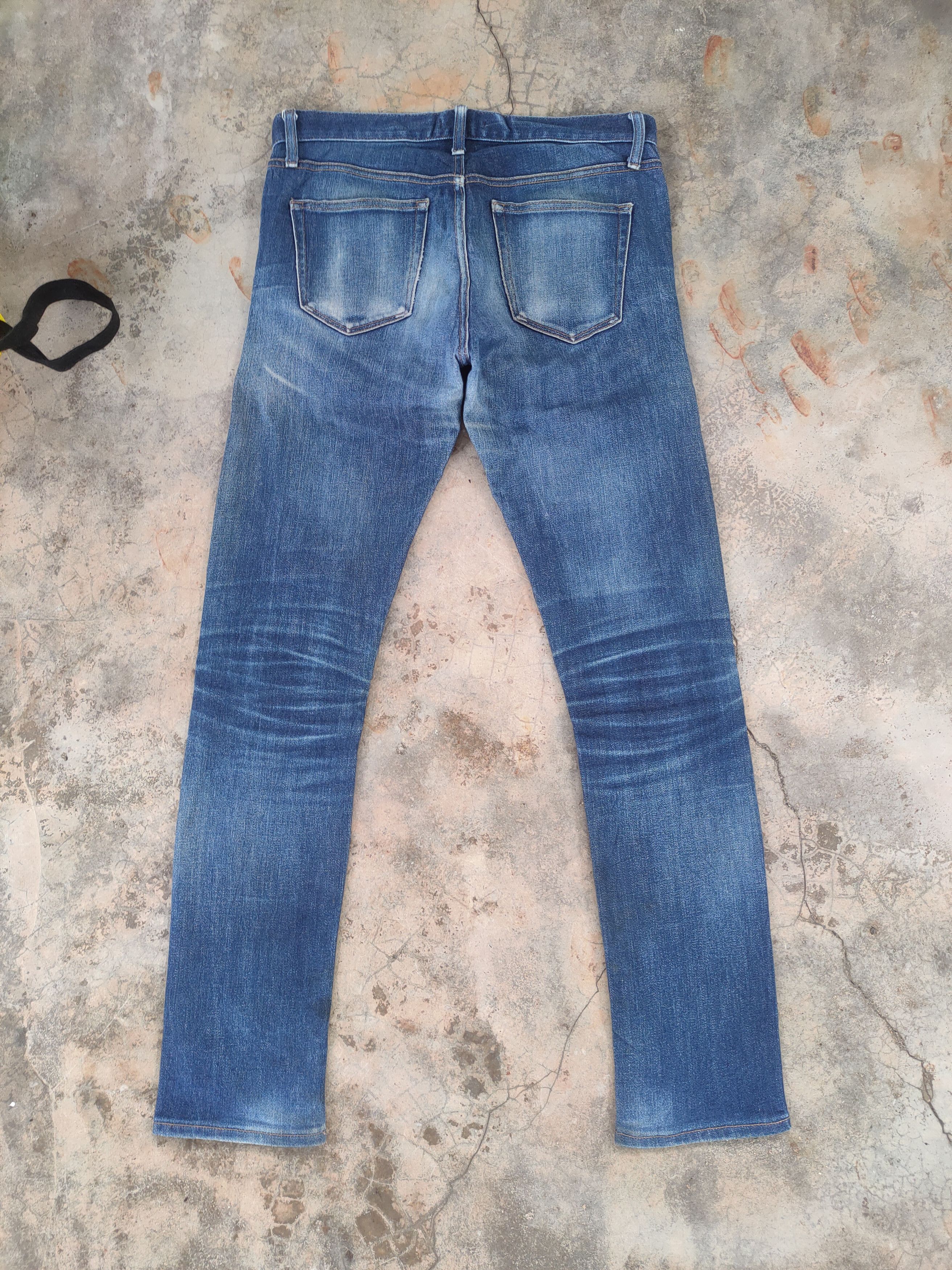 Japanese Brand VINTAGE JAPANESE RUSTY SKINNY FADED DISTRESSED JEAN PANTS Size US 32 / EU 48 - 8 Thumbnail