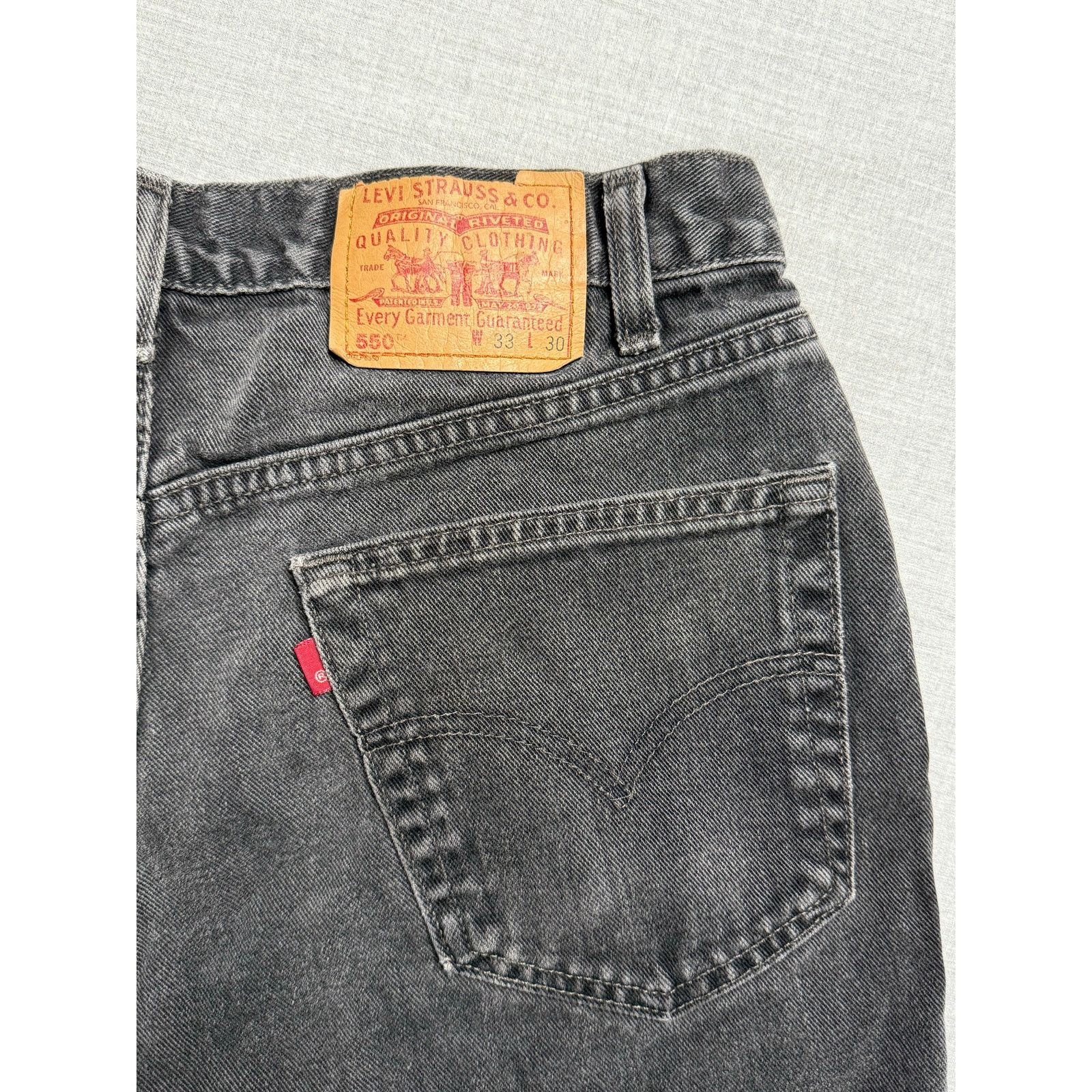 Levi's × Vintage Vintage 90s Levi’s 550 Relaxed Fit Baggy Leg Jeans 33x30 Size US 33 - 4 Thumbnail