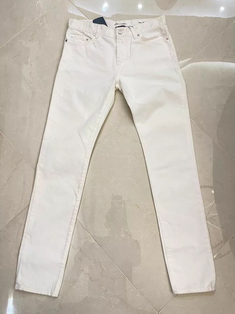 Saint Laurent Paris Saint Laurent Paris Saint Laurent White Men's Denim Pants- Size US 32 / EU 48 - 1 Thumbnail