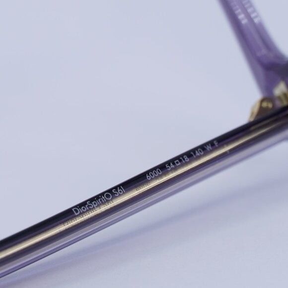 Dior New Dior DIORSPIRITO S6I 6000 Eyeglasses - Violet Frame 54mm Size ONE SIZE - 6 Thumbnail