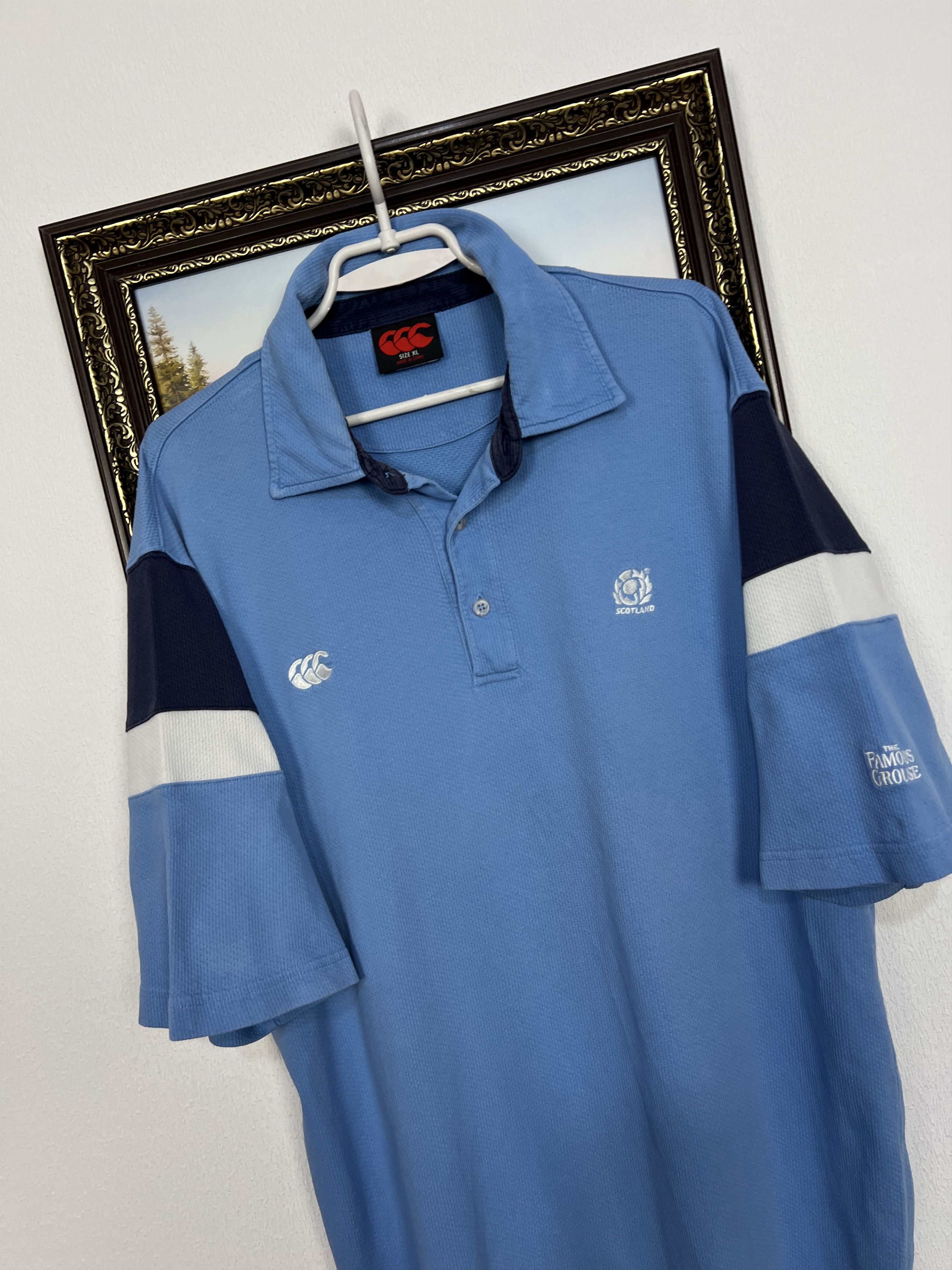 Vintage Canterbury Scotland Rugby Polo Jersey Mens Trikot Shirt Size US XL / EU 56 / 4 - 4 Thumbnail
