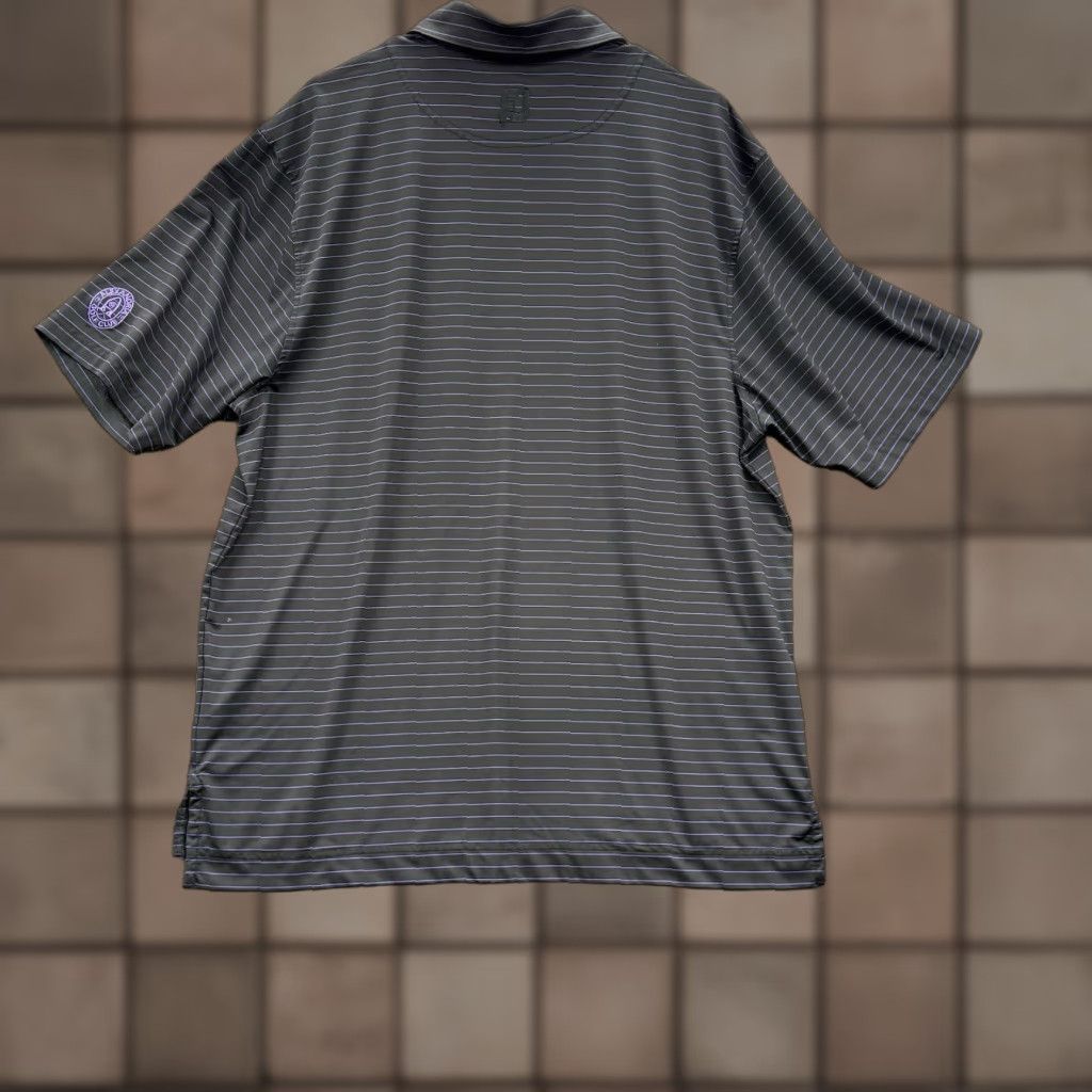Footjoy FootJoy Polo Shirt Men L Multicolor Striped Polyester Spandex Golf Performance Shirt Size US L / EU 52-54 / 3 - 1 Thumbnail