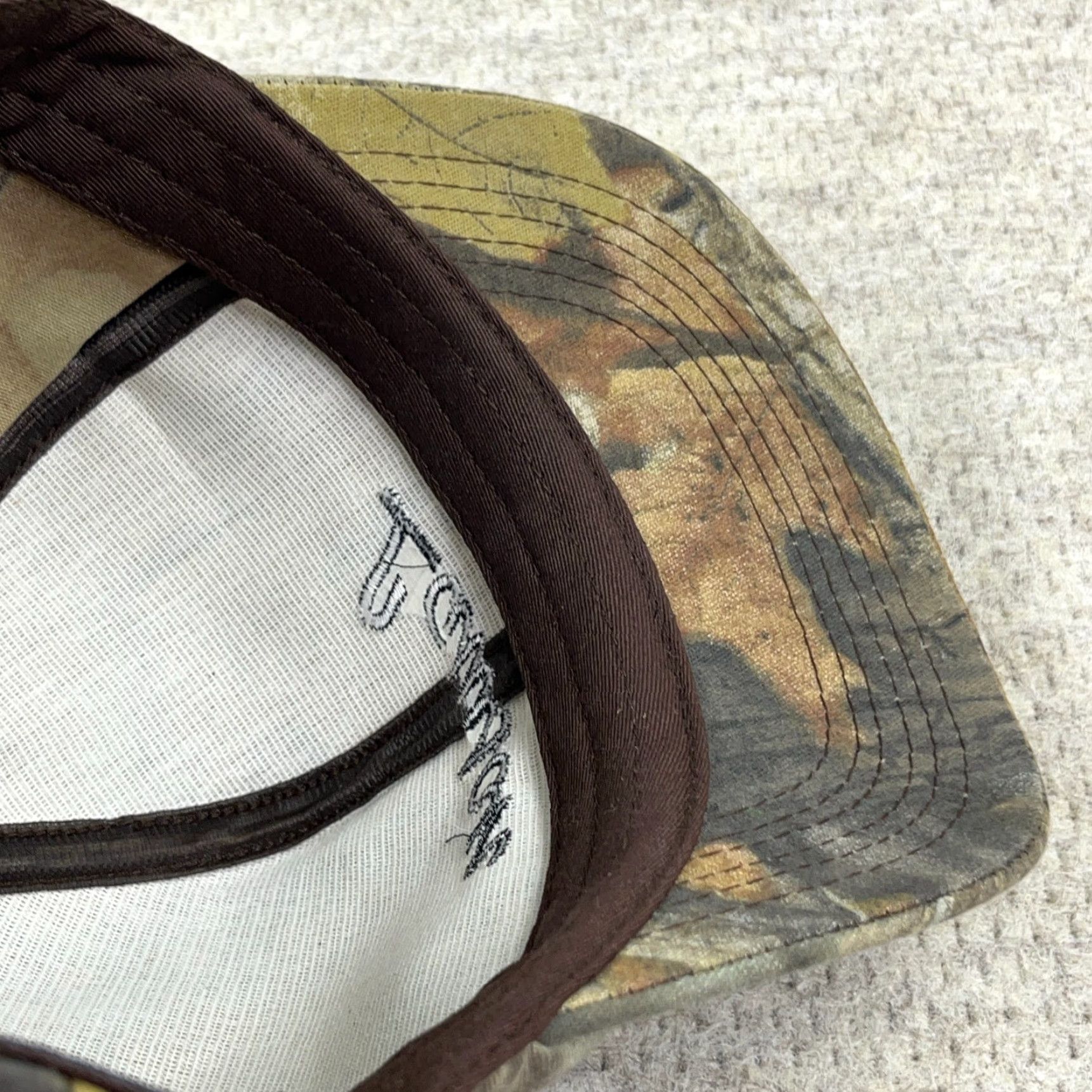 Vintage VINTAGE K-Products Camouflage Trucker Hat USA Made 90s 80s Y2K Adjustable Snapback Twill Cotton Men Hat Size ONE SIZE - 7 Thumbnail