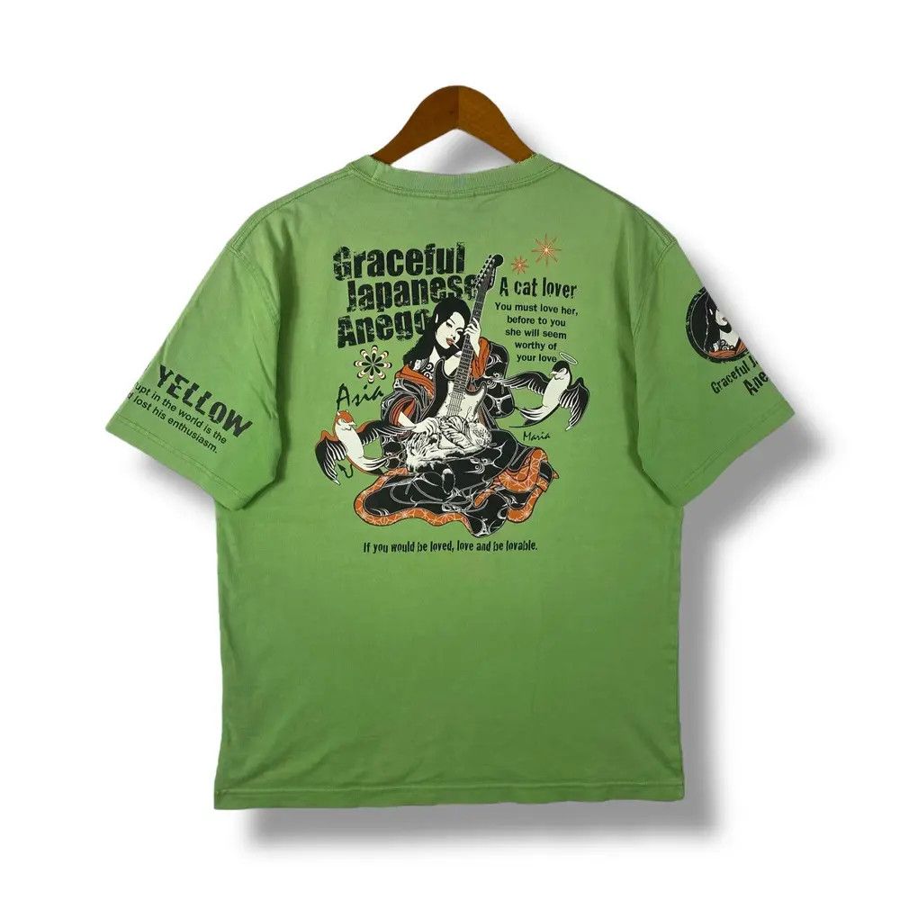 Japanese Brand PEAK'D YELLOW A Cat Lover By Ted Company Distressed Tee Size US M / EU 48-50 / 2 - 1 Thumbnail