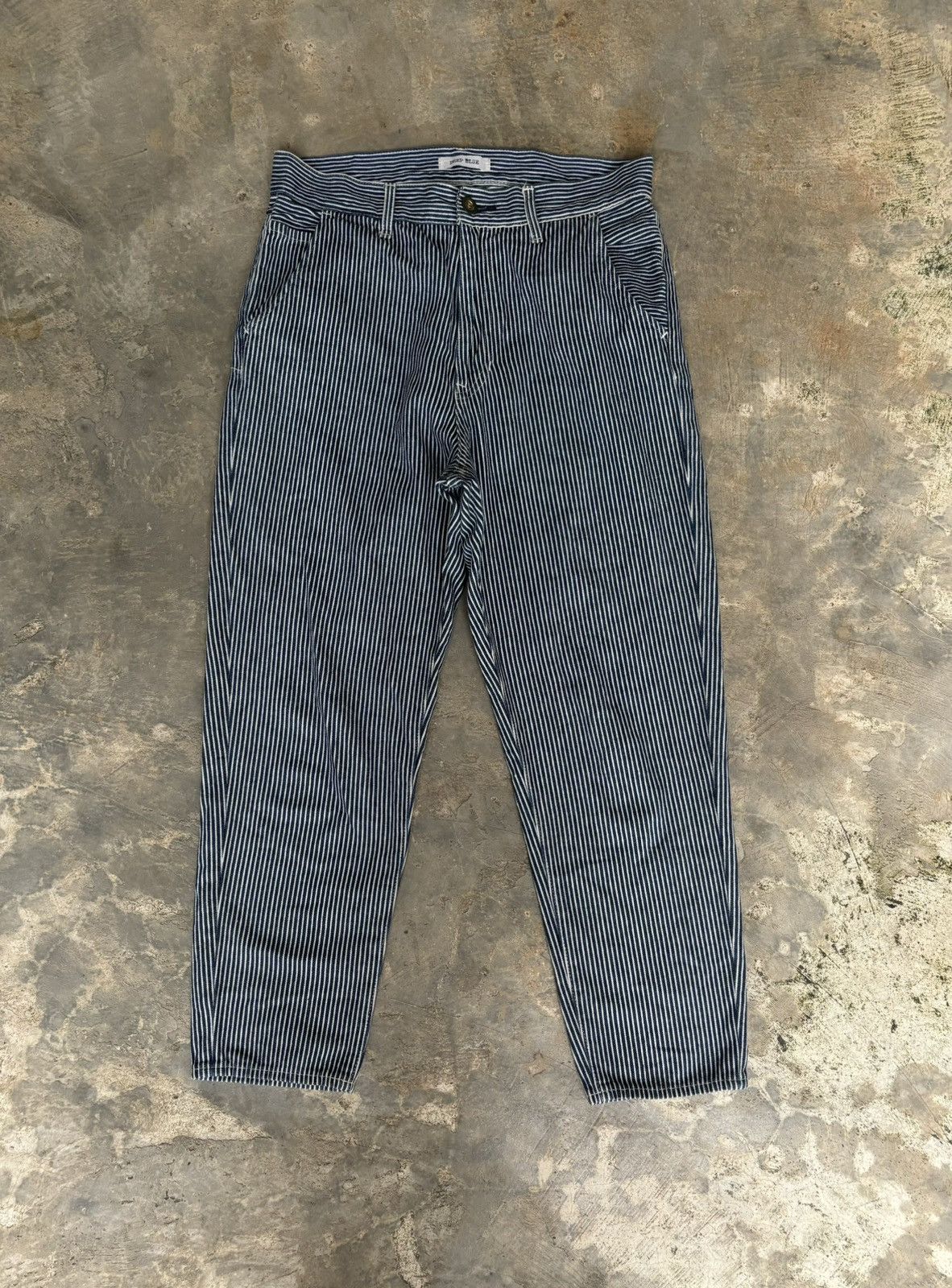 Other japanese Brand Deep Blue Stripe Pants Size US 29 - 3 Thumbnail