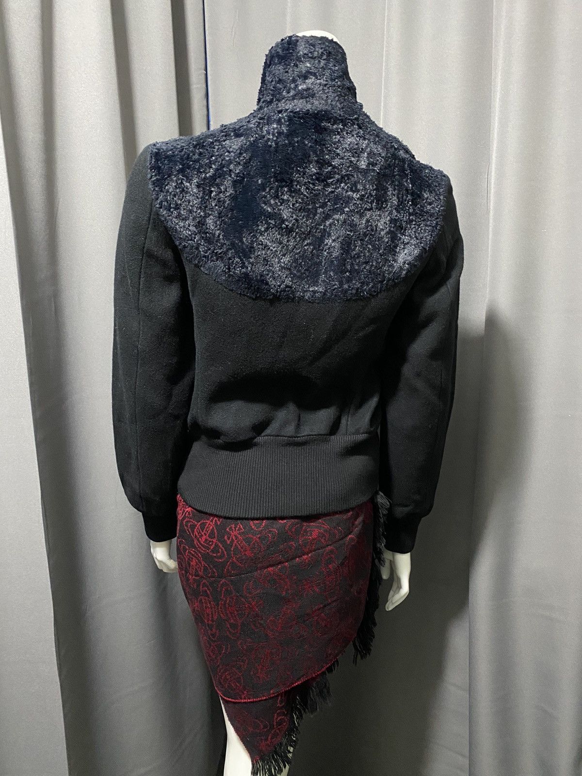 Costume National Fall 2000- Spiral Zip Wool/Nylon Blend Jacket Size S / US 4 / IT 40 - 3 Thumbnail